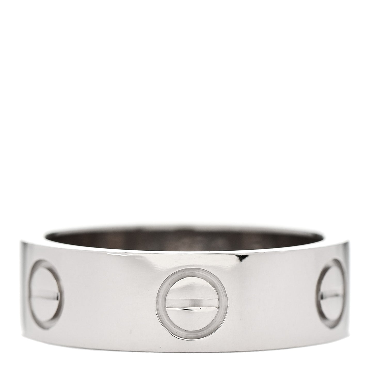 18K White Gold 5.5mm LOVE Ring 50 5.25