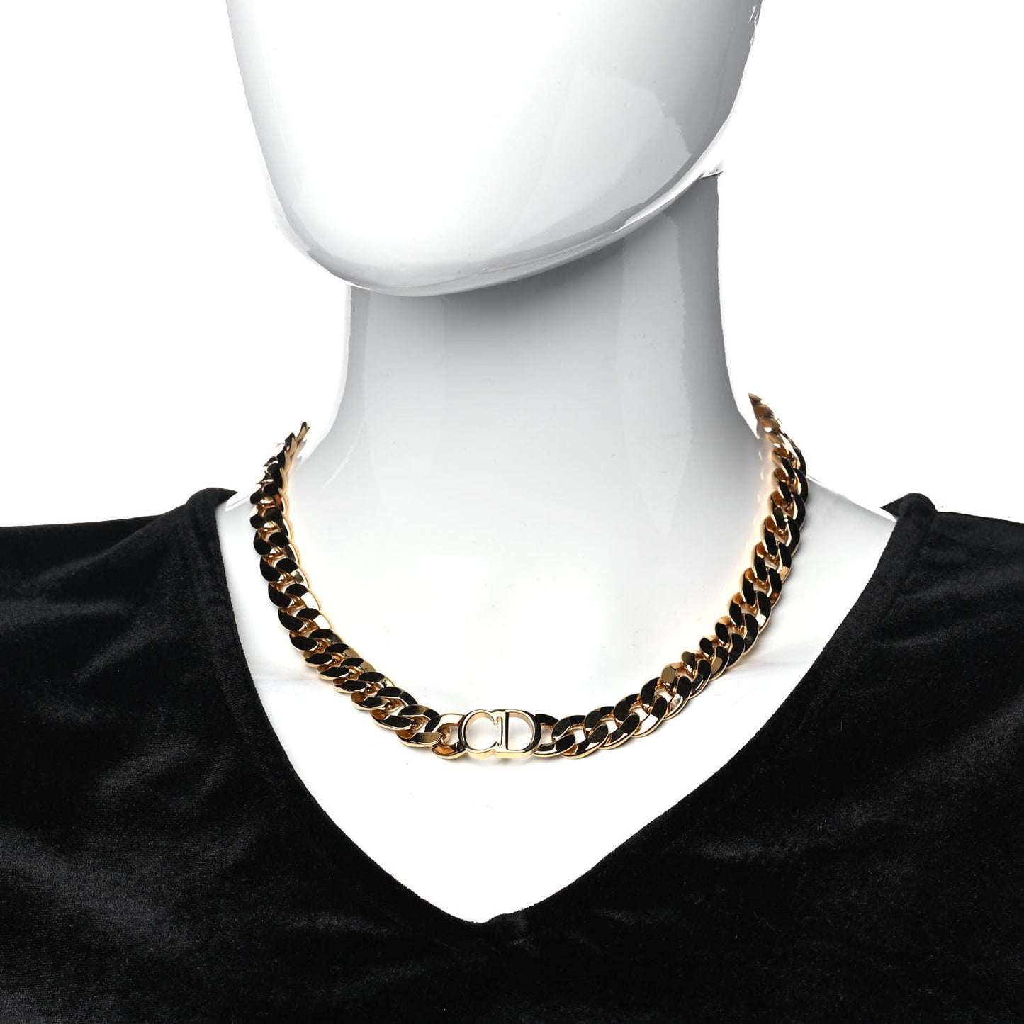 Metal Danseuse Etoile Chain Choker Necklace Gold