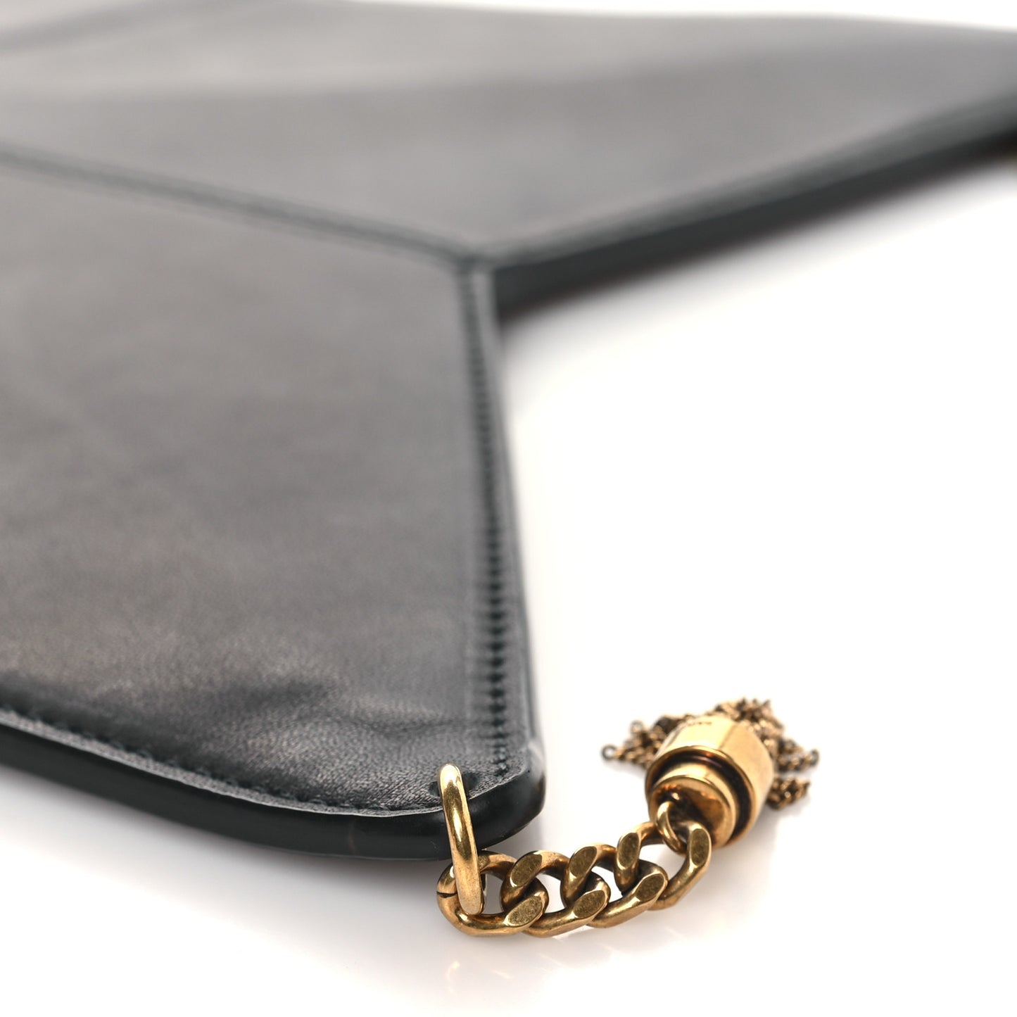 Calfskin Astro Star Shoulder Bag Black