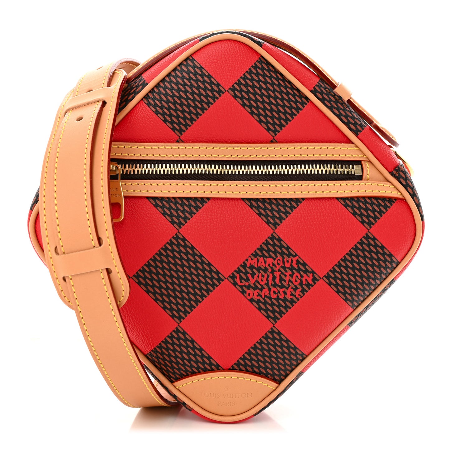 Damier Pop Chess Messenger Red