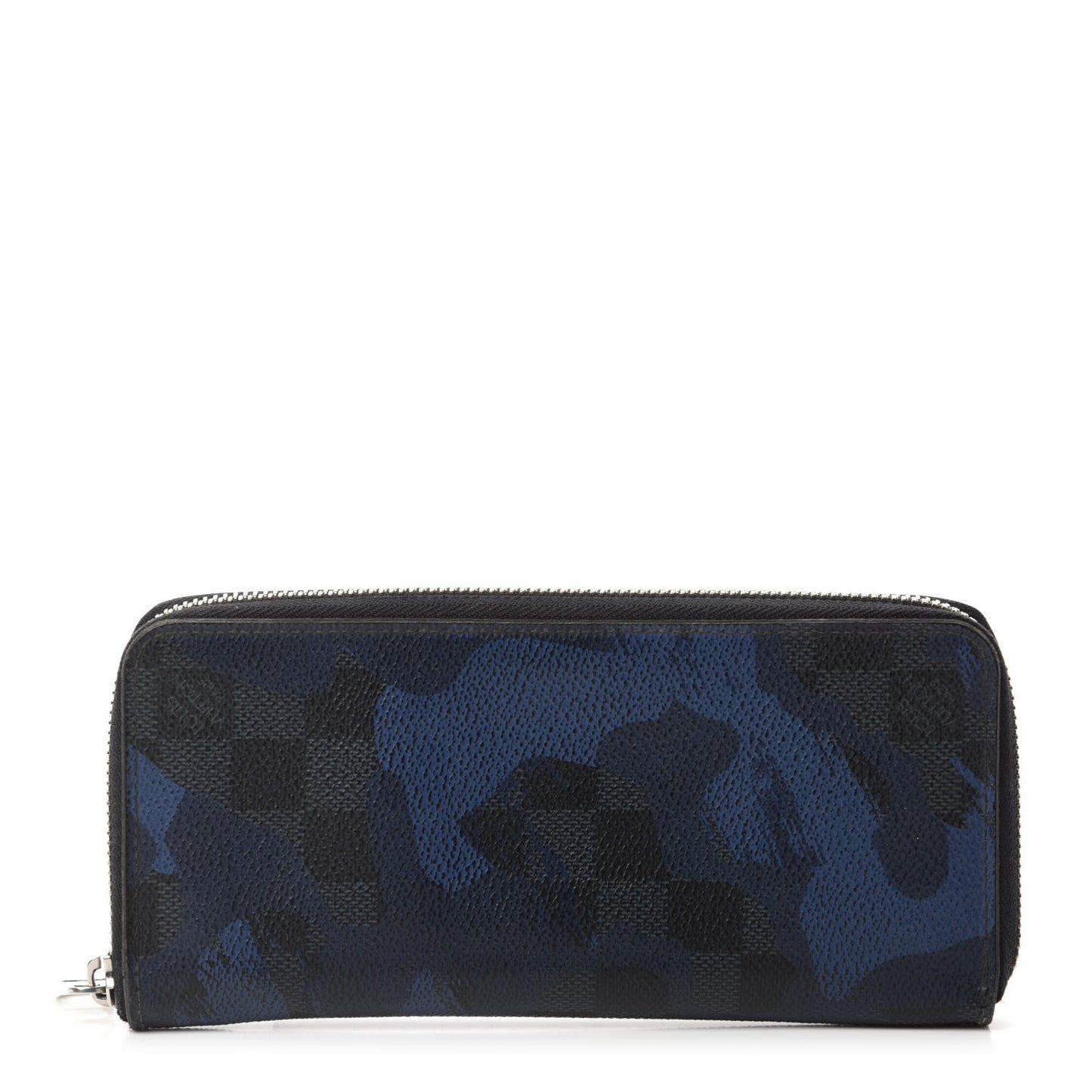 Damier Cobalt Camouflage Zippy Wallet Vertical Blue