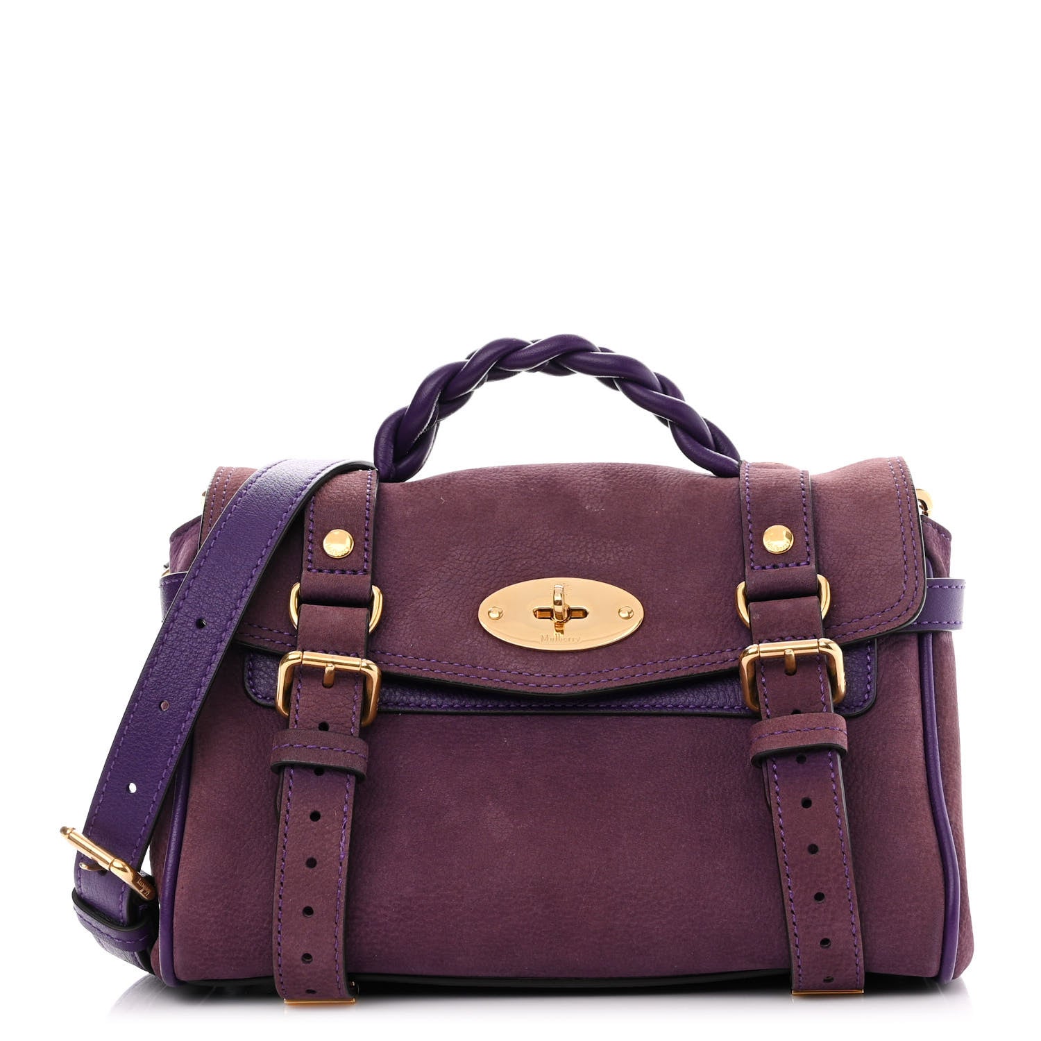 Mulberry Smooth Nubuck Mini Alexa Amethyst 1 of 14