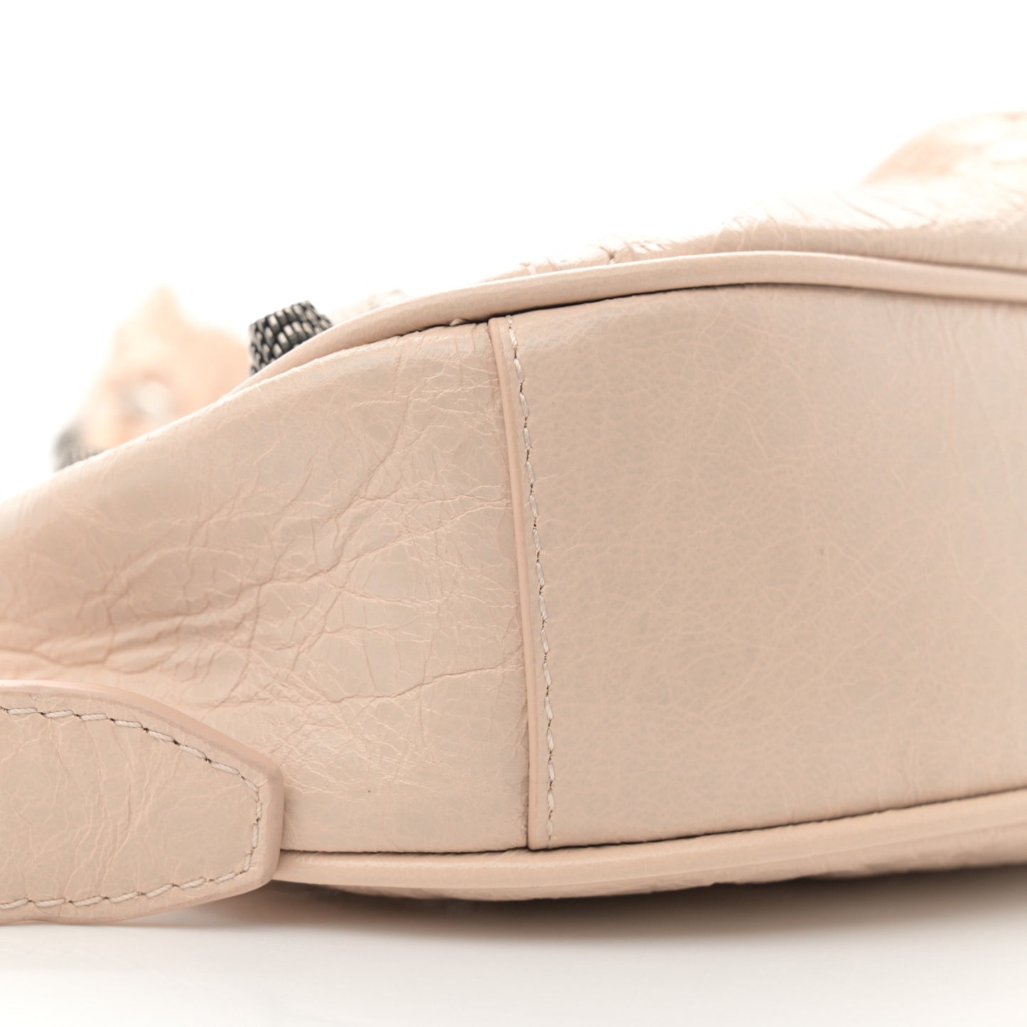 Agneau Arena Le Cagole Shoulder Bag XS Sand Beige