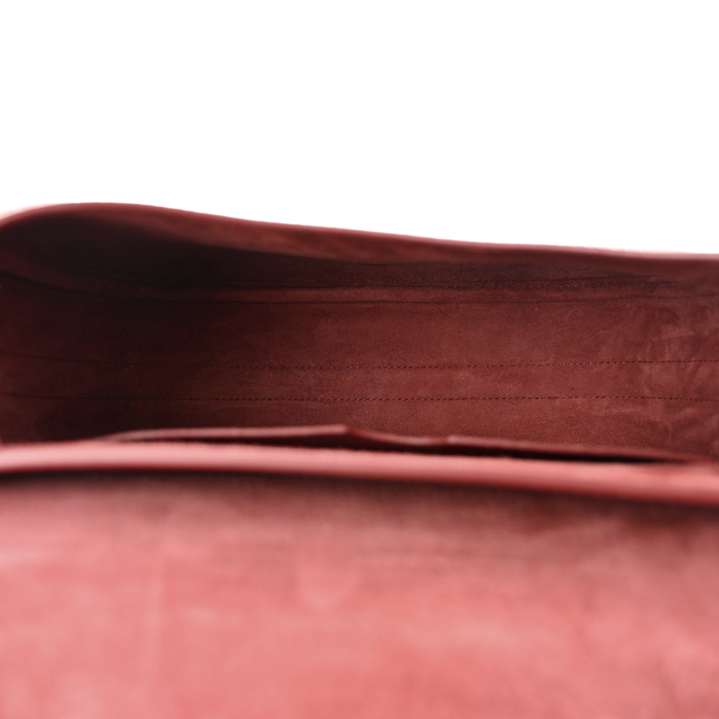 Grained Calfskin Large Bobby Flap Red Bricks