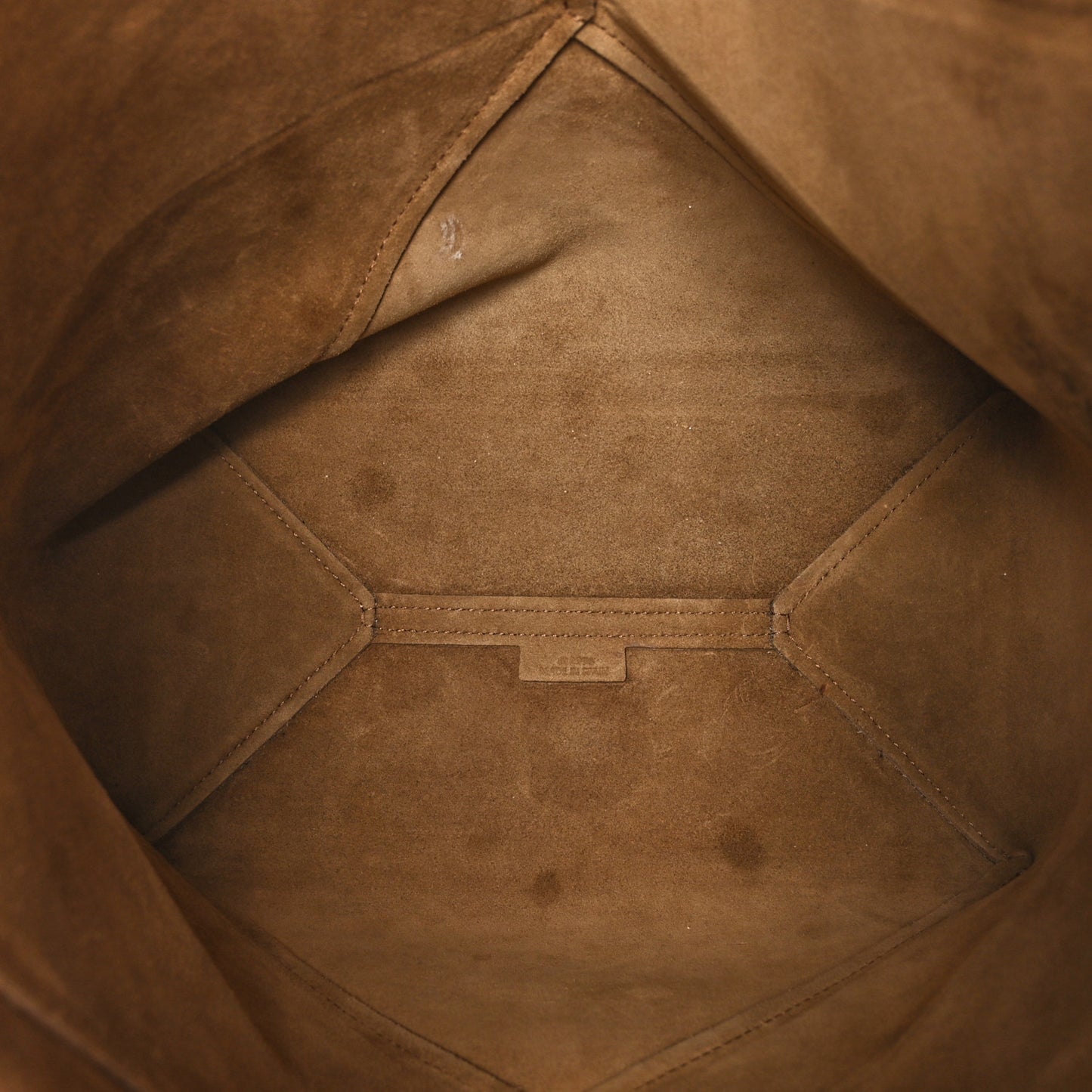 Shiny Calfskin Medium Puzzle Fold Tote Warm Desert
