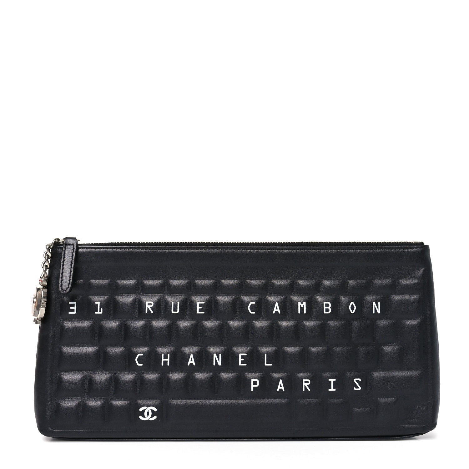 Chanel Metallic Calfskin Keyboard Pouch Black 1791349 – FASHIONPHILE