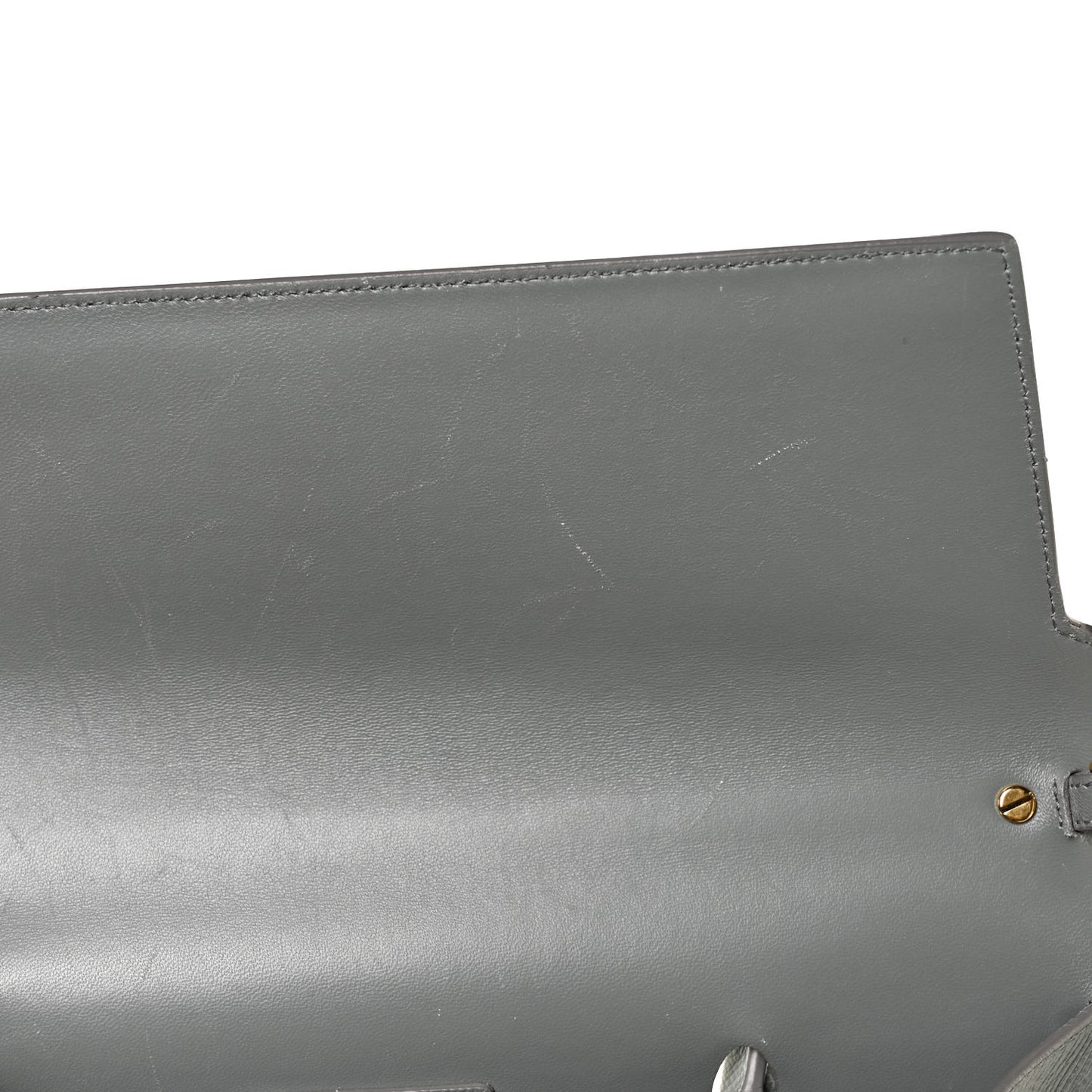 Grained Calfskin Large St. Honore Tote Grey