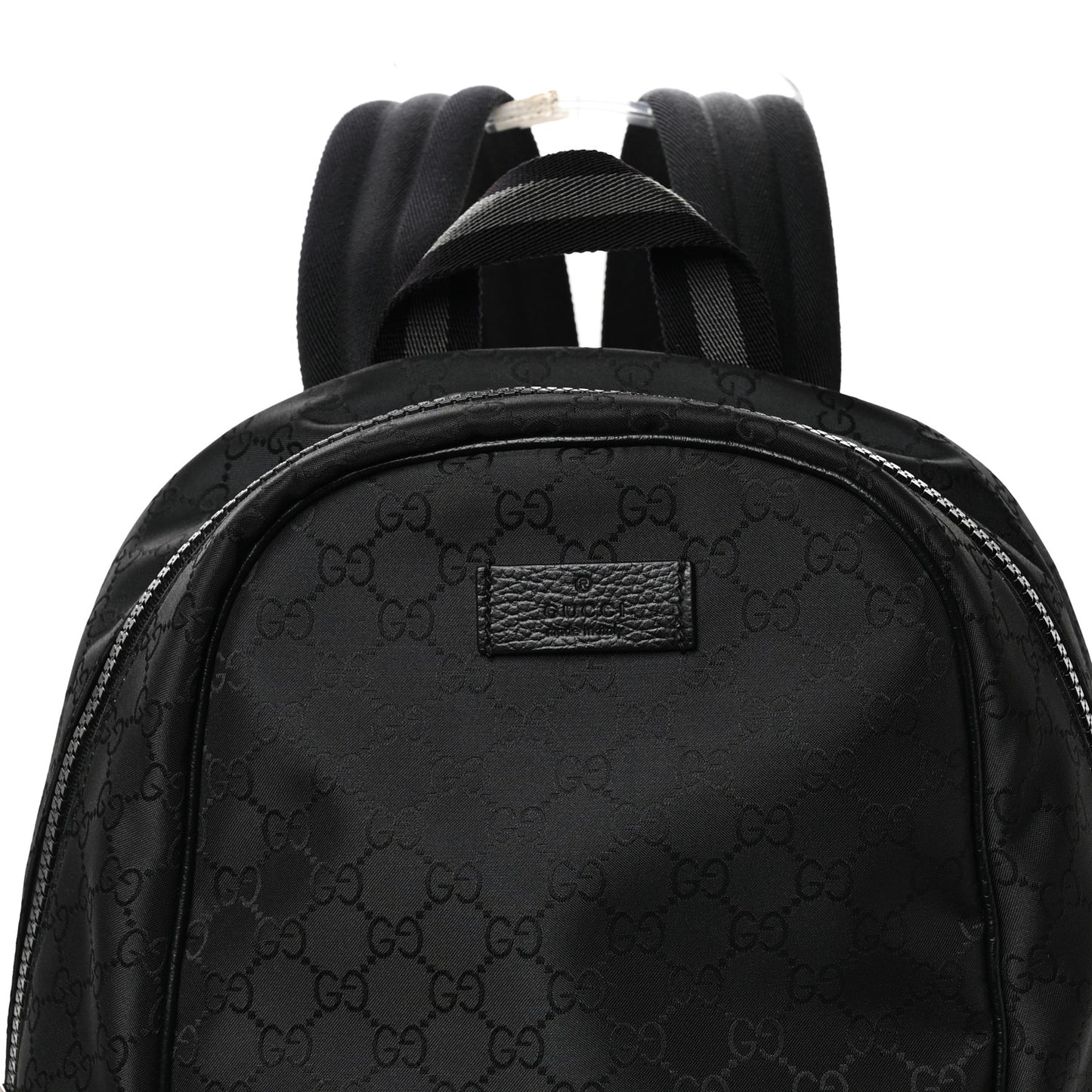 Nylon Monogram Slim Backpack Black