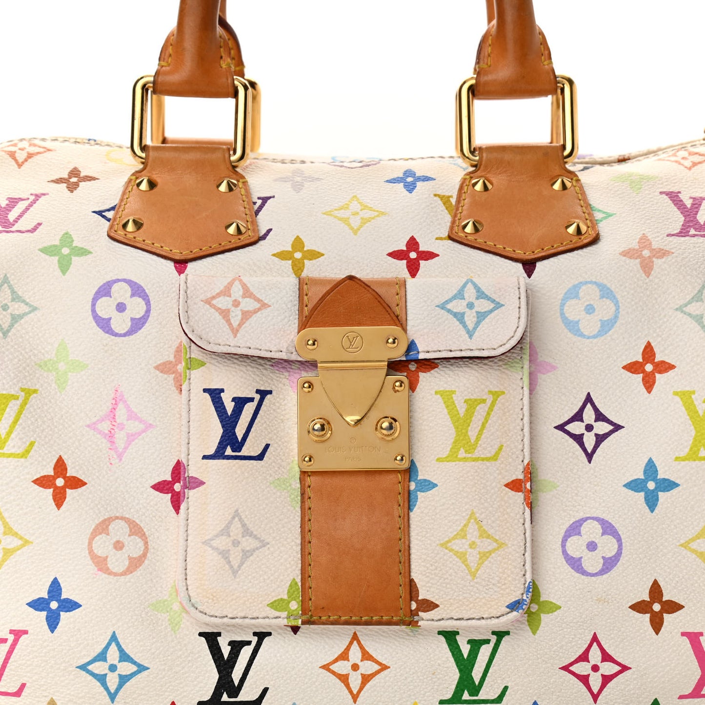 Monogram Multicolor Speedy 30 White