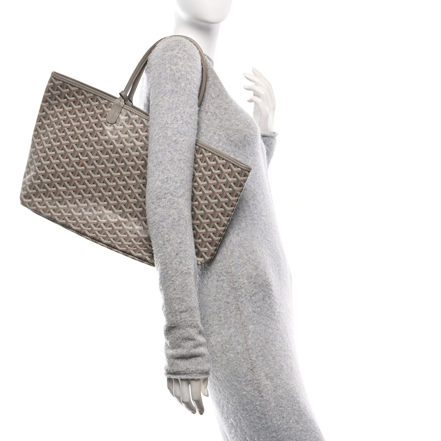 Goyardine Saint Louis Claire Voie PM Grege Khaki