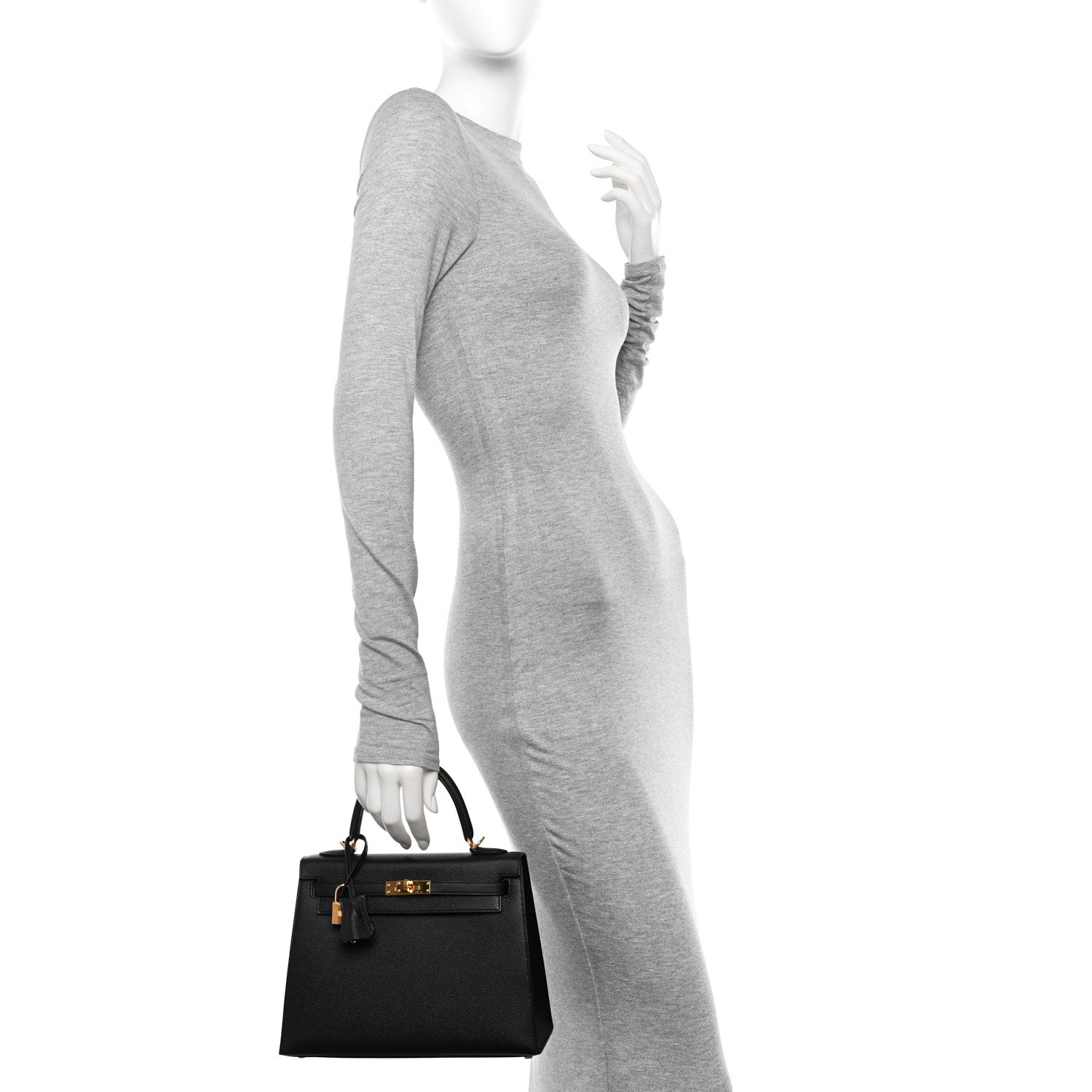 Hermes Epsom Kelly Sellier 25 Black 2 of 11