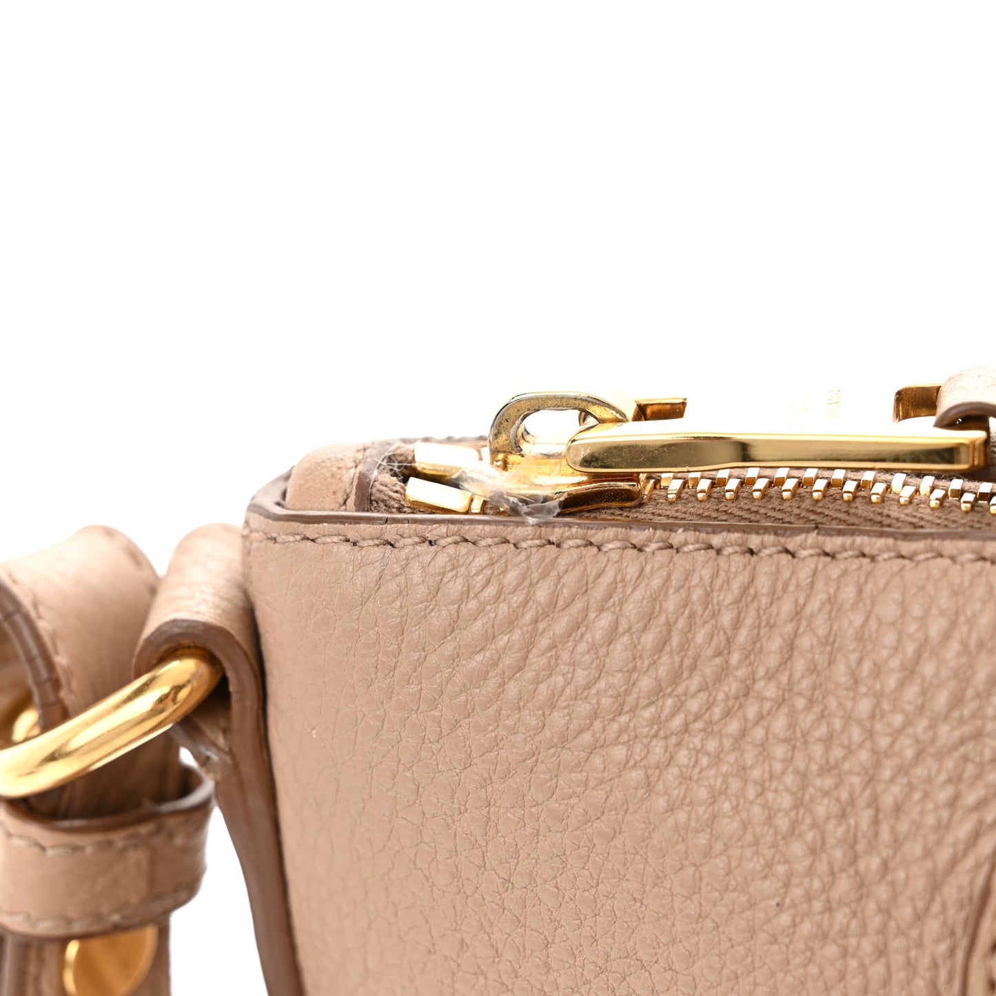 Vitello Daino Mini Shopping Tote Cammeo