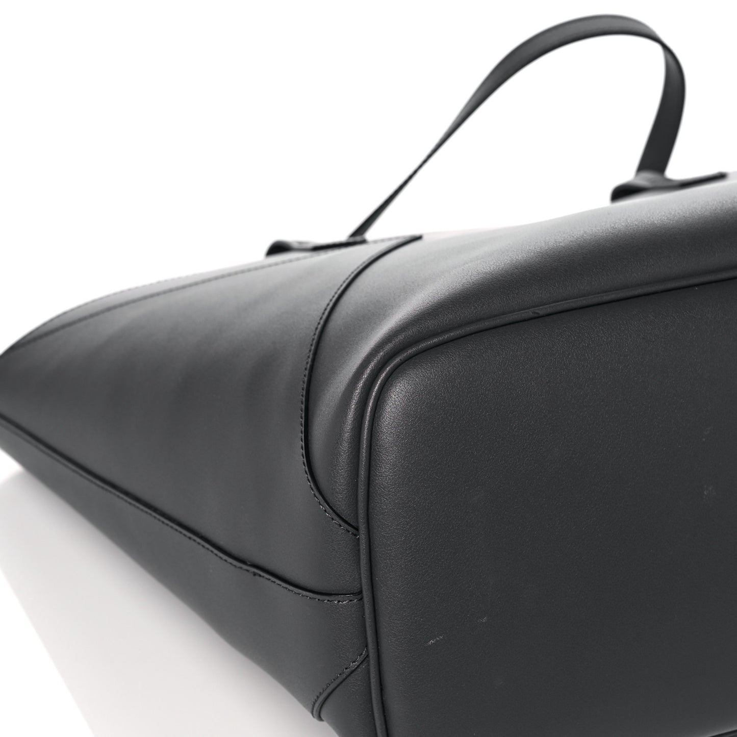 Smooth Calfskin Wing Shopper Tote Grey White