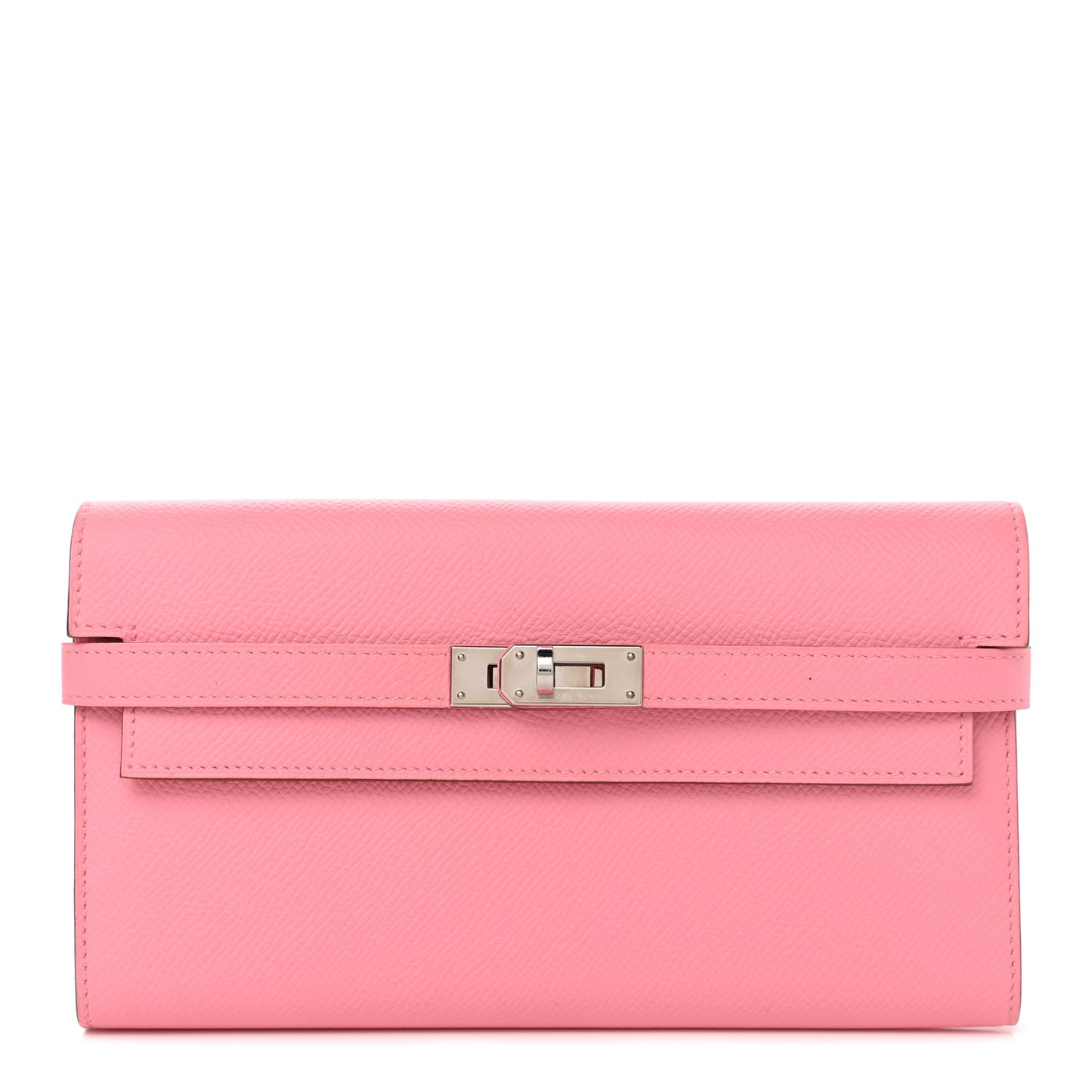 Epsom Kelly Longue Wallet Rose Confetti