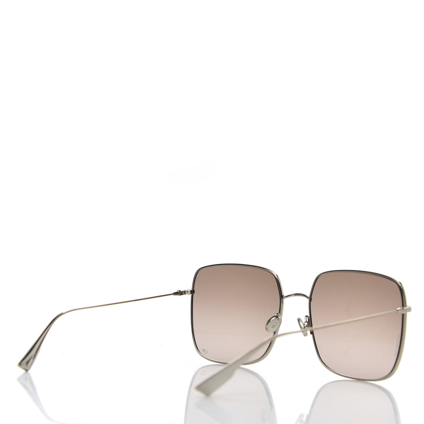 Metal Stellaire 1 Square Sunglasses Brown Silver