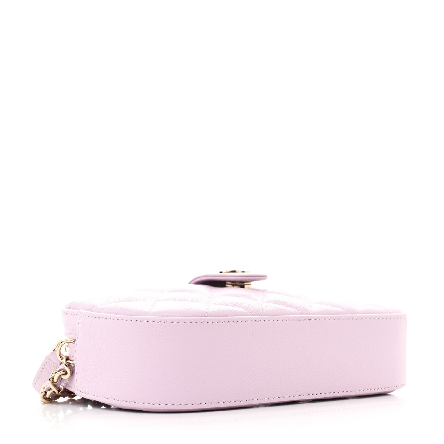 Caviar Quilted Chain Camera Bag Light Purple
