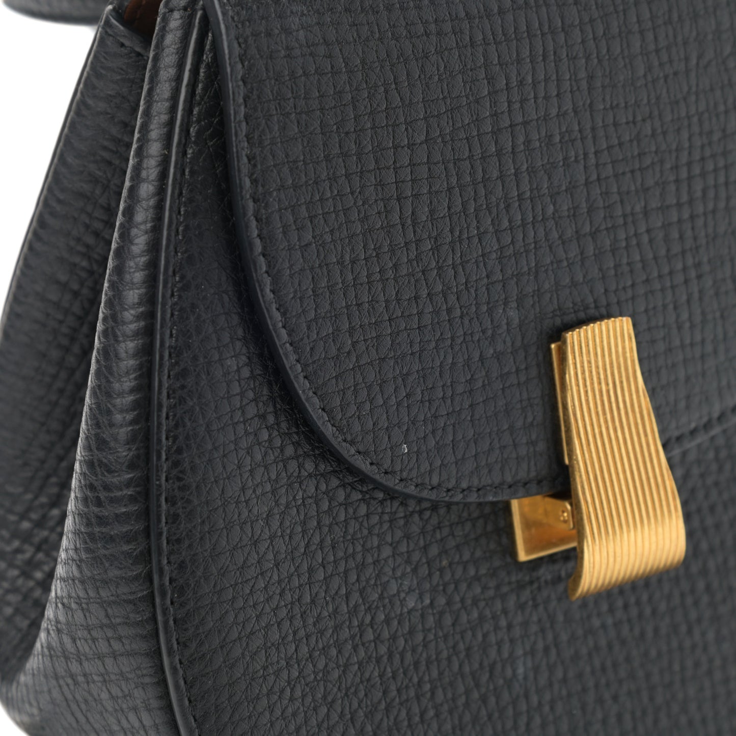 Palmellato Calfskin Rounded Belt Bag Black