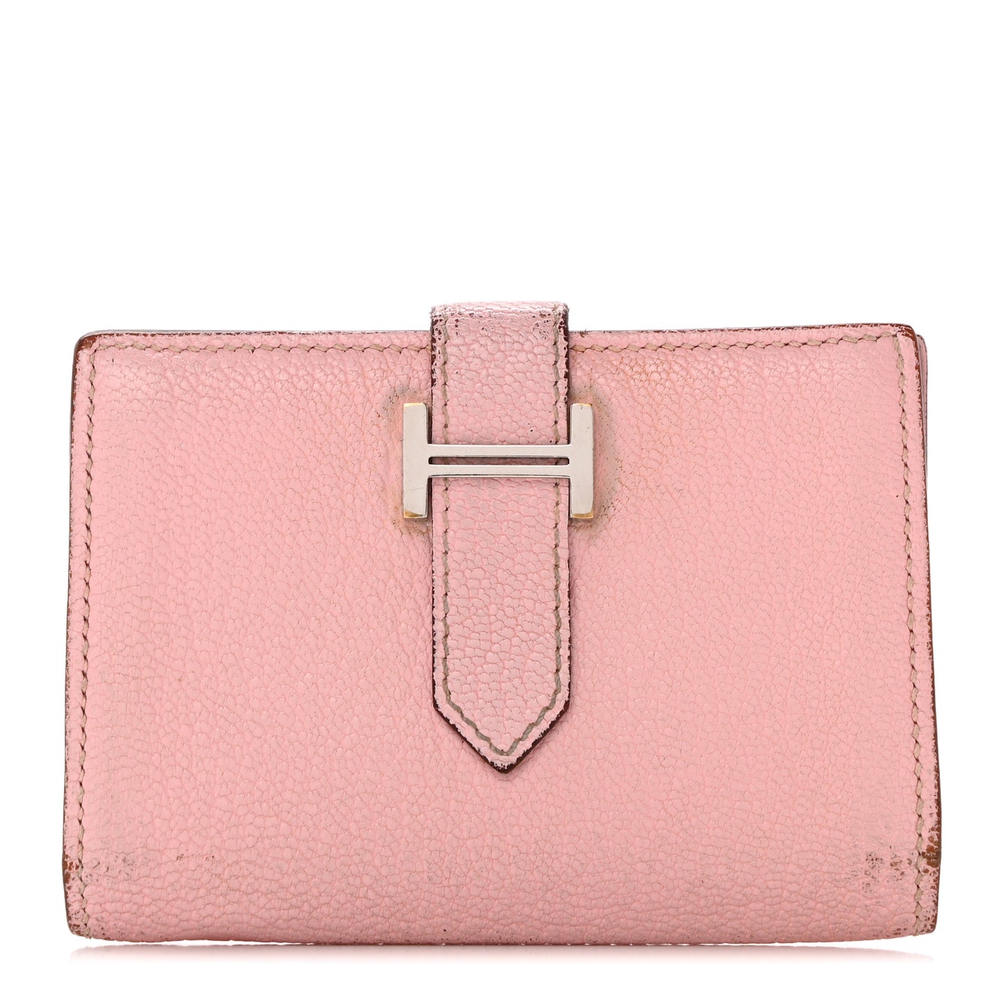 Chevre Mysore Bearn Card Holder Wallet Rose Sakura
