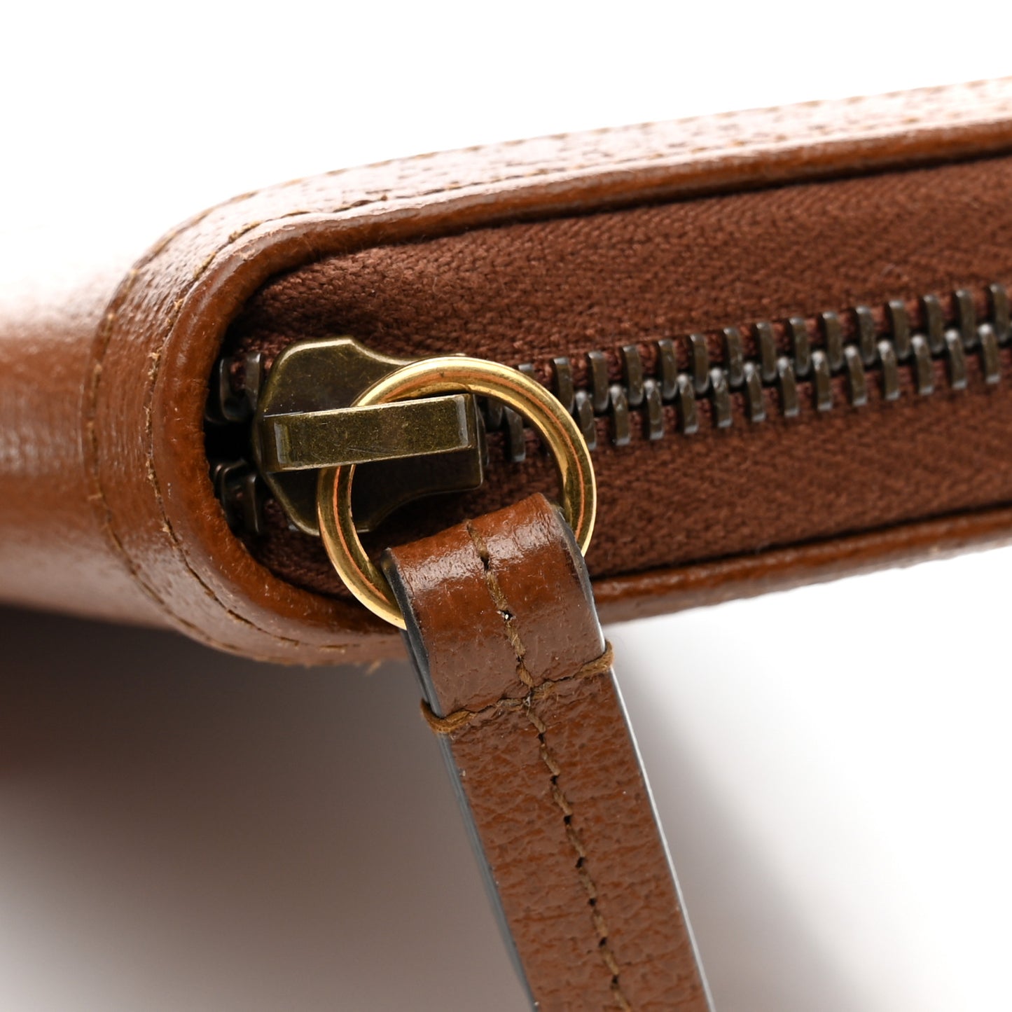 Wonka Grain Calfskin Diana Zip Around Continental Wallet Cuir