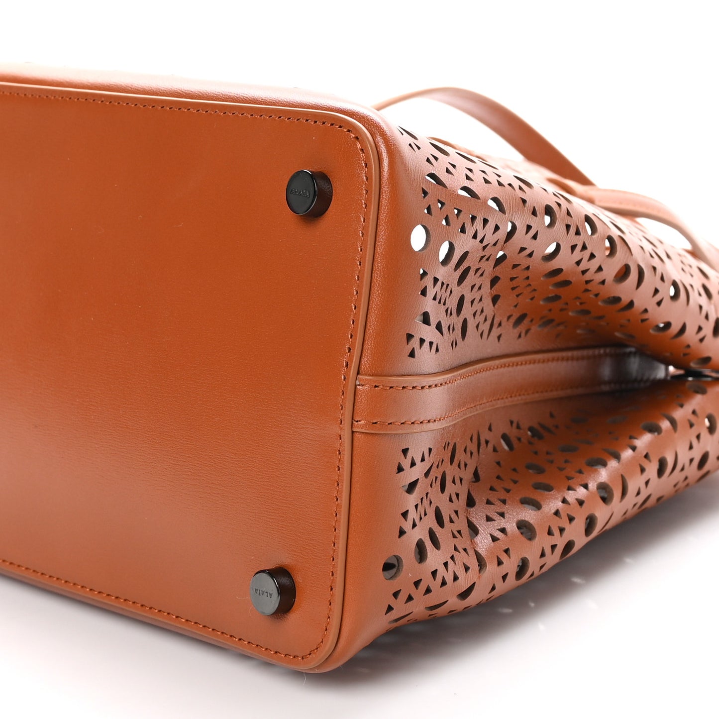 Calfskin Vienne Wave Mina 25 Bag Cognac