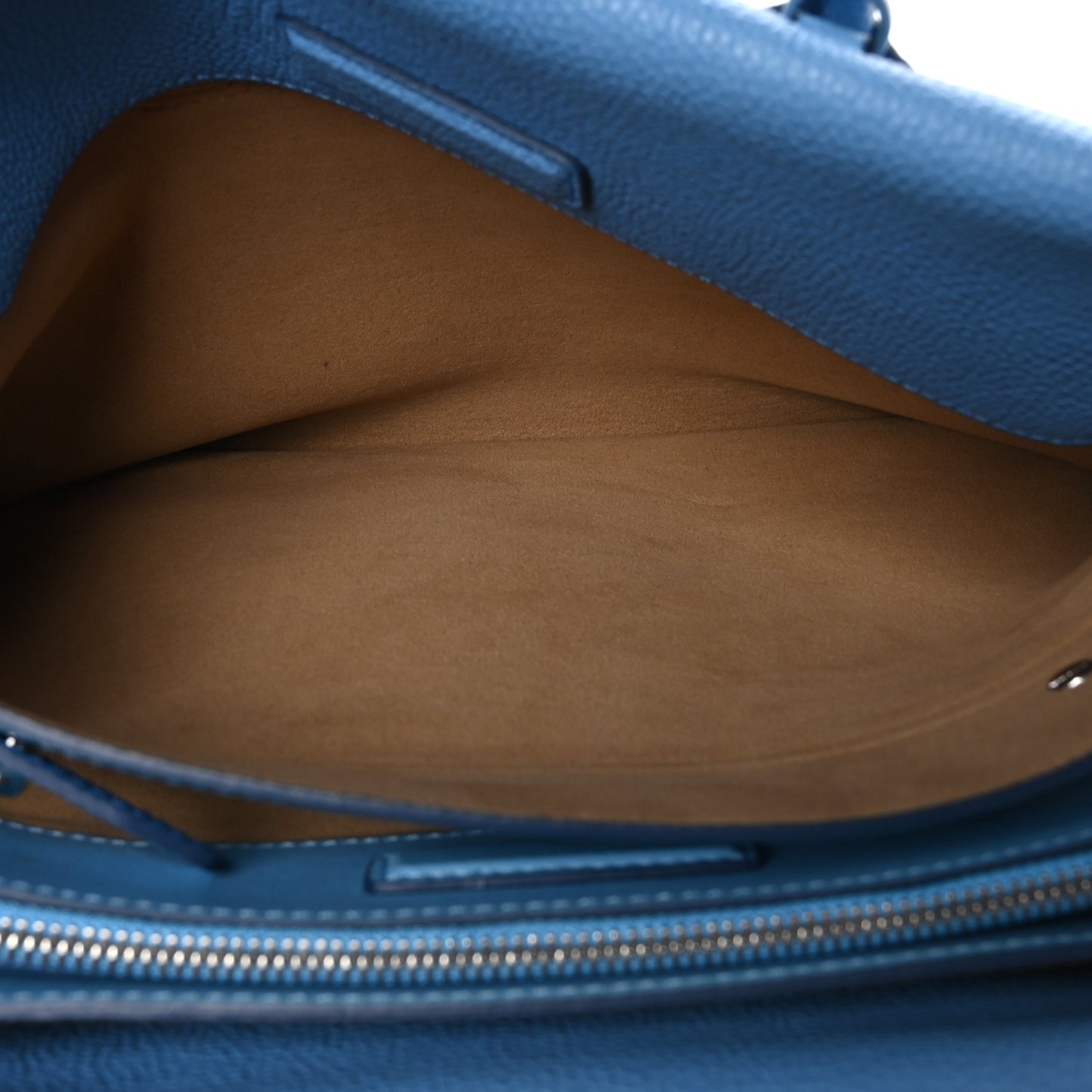 Grained Calfskin Medium Milla Tote Tile Blue