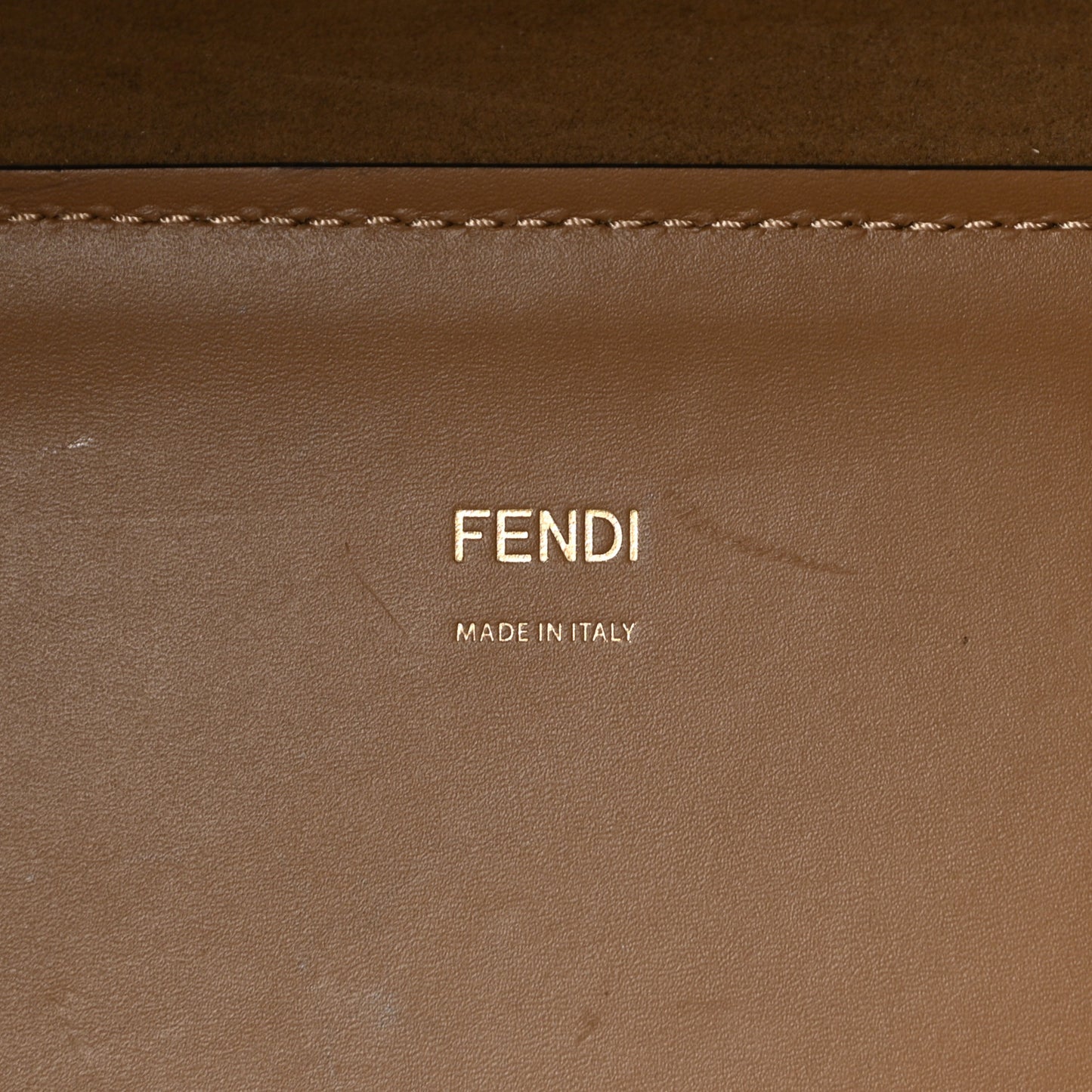 Glazed Fabric Plexiglass FF Logo Bikini Girls Medium Fendi Sunshine Shopper Tote Bianco Perla Multicolor Miele Scuro