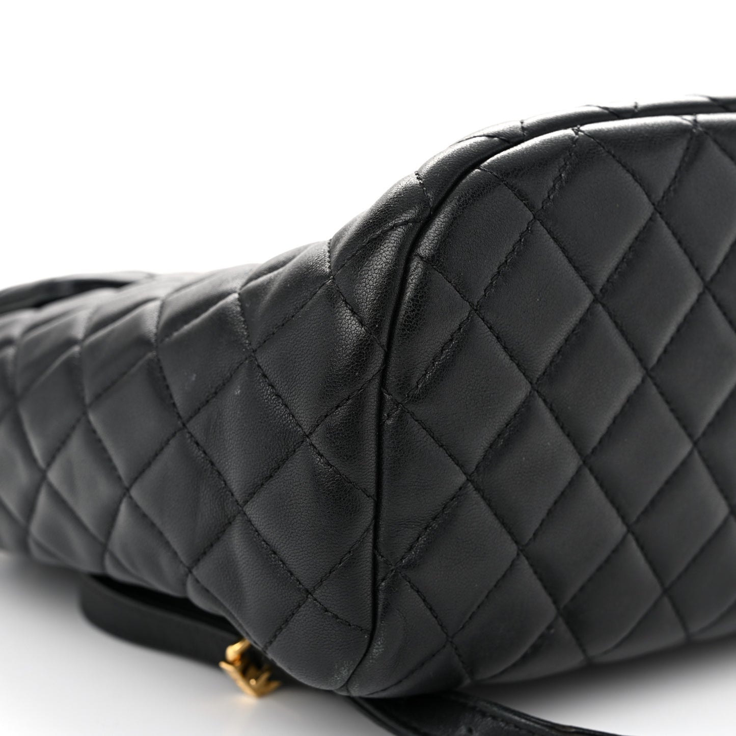 Lambskin Quilted Small Urban Spirit Backpack Black