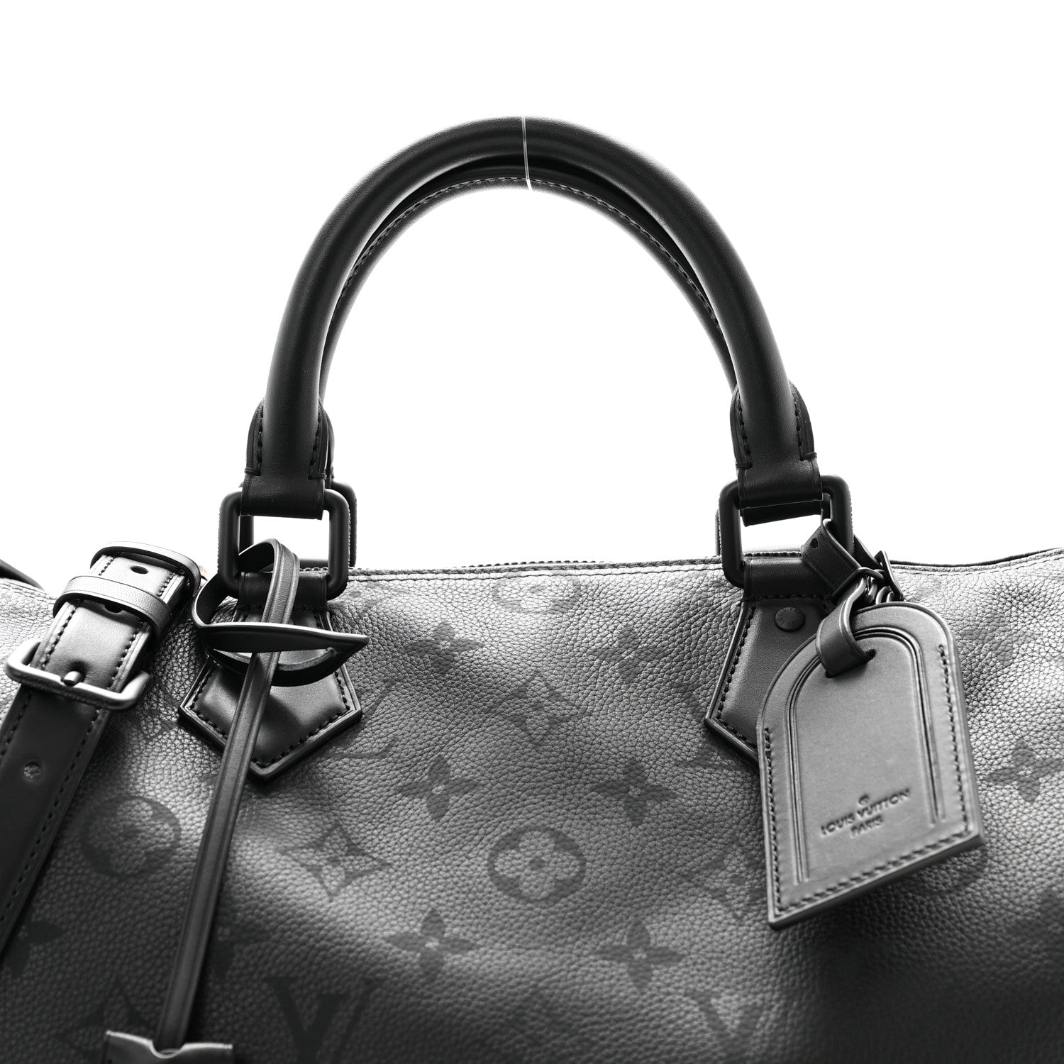 Louis Vuitton Calfskin Monogram Speedy P9 Bandouliere 40 Ultra Black 7 of 10