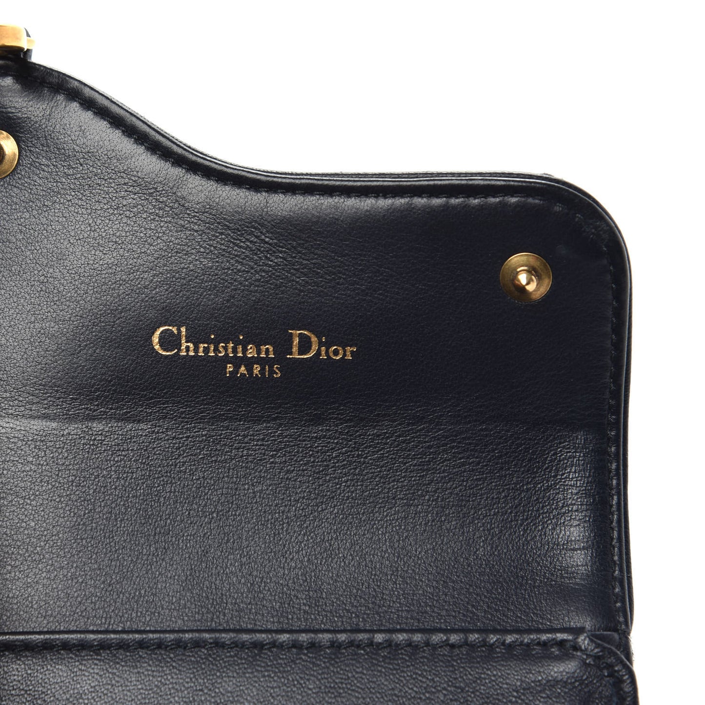 Oblique Saddle Lotus Wallet Blue