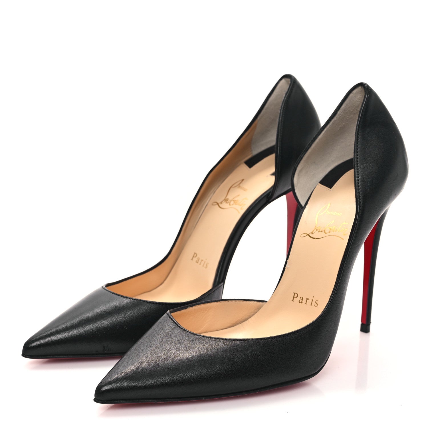 Christian Louboutin Shiny Nappa Iriza 100 Pumps 38 Black 3 of 9
