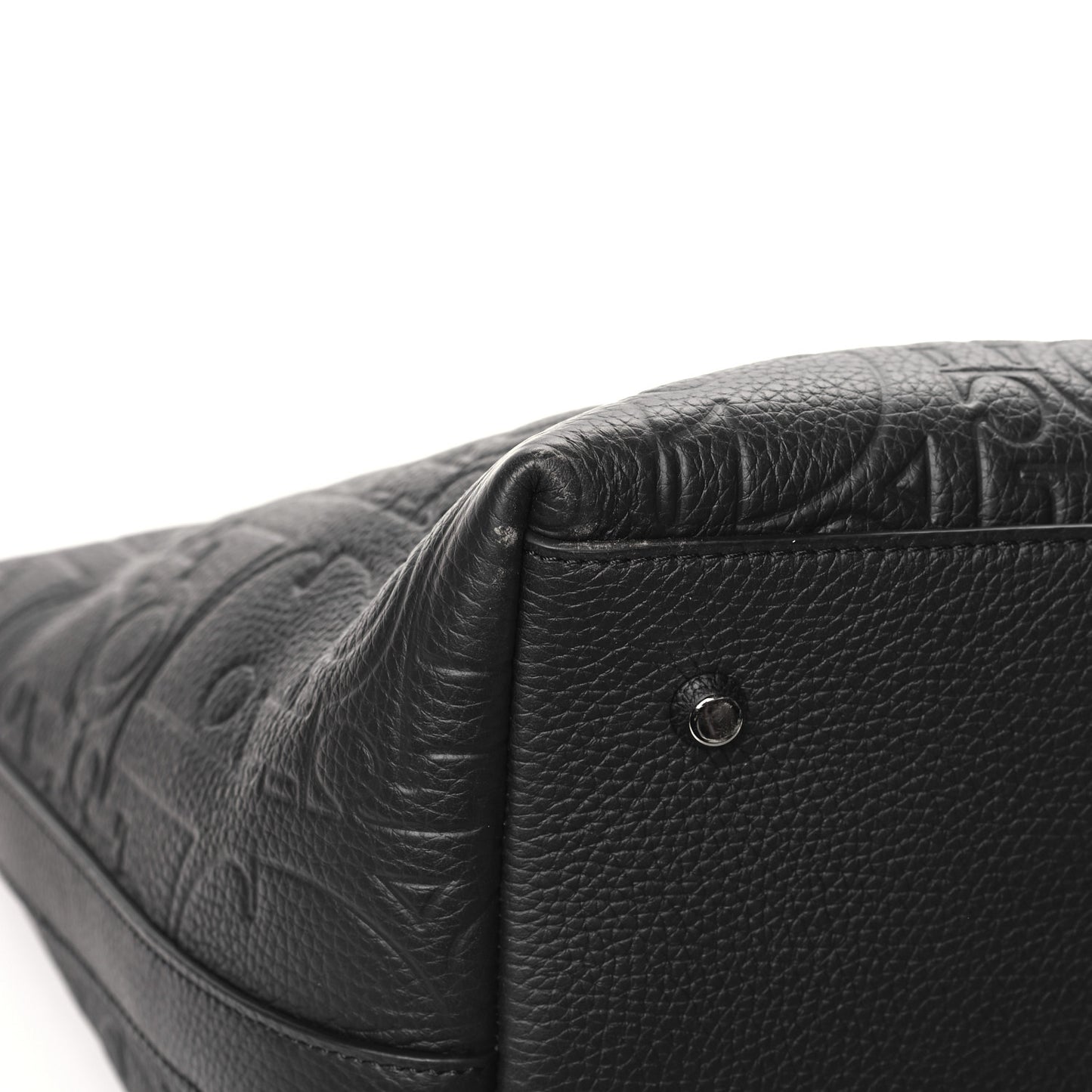 Grained Calfskin Embossed Dior Gravity Weekender 40 Black