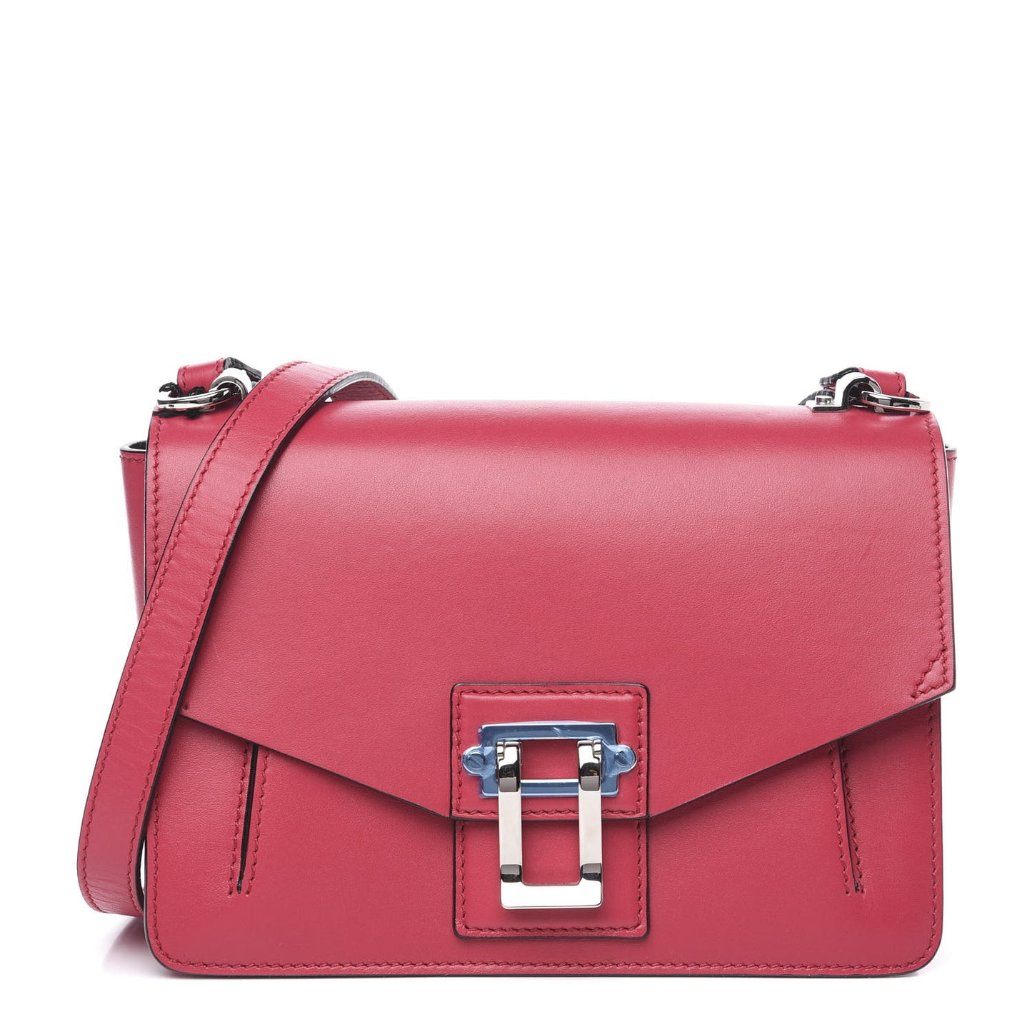 Smooth Calfskin Hava Crossbody Magenta