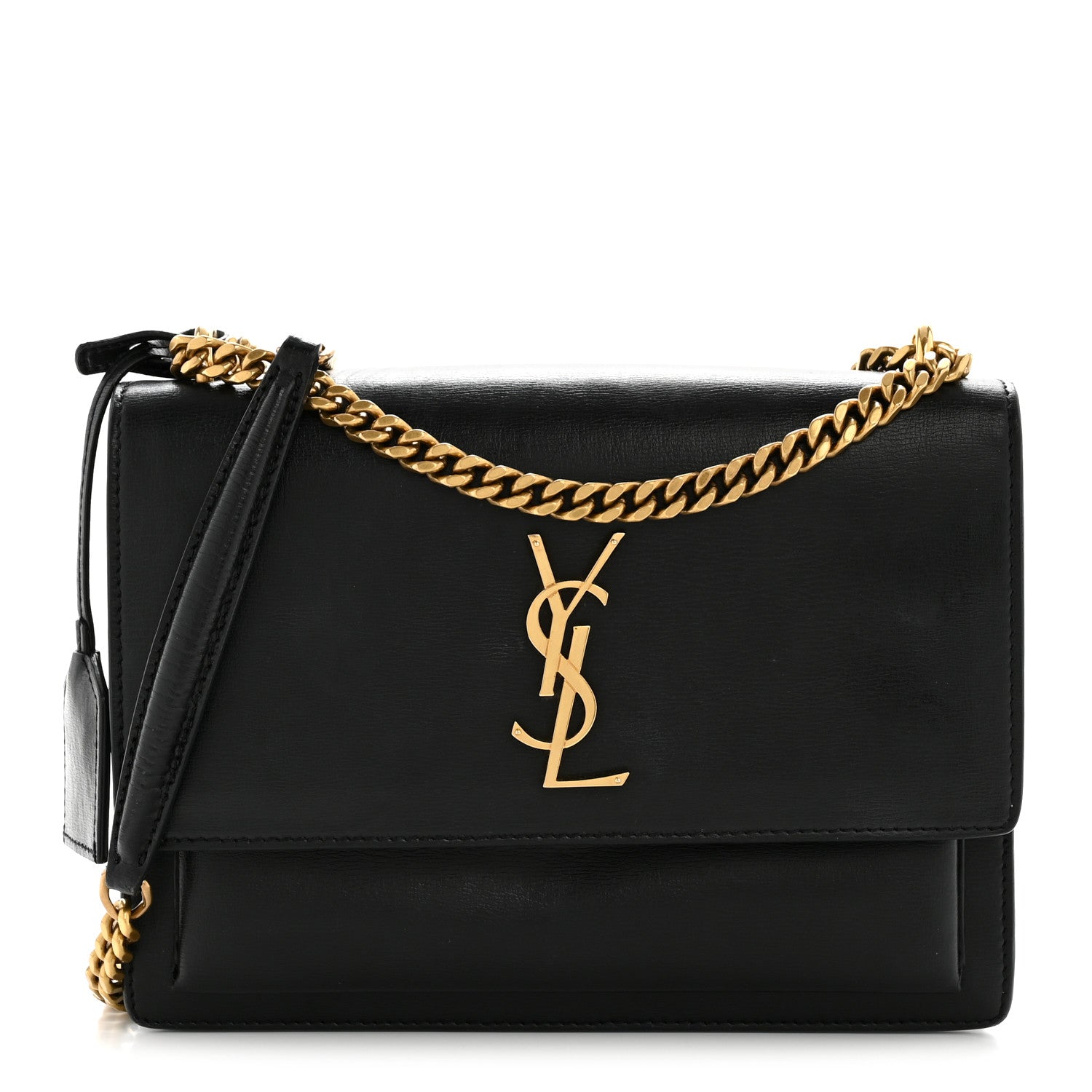 Saint Laurent Calfskin Medium Monogram Sunset Black 1876548