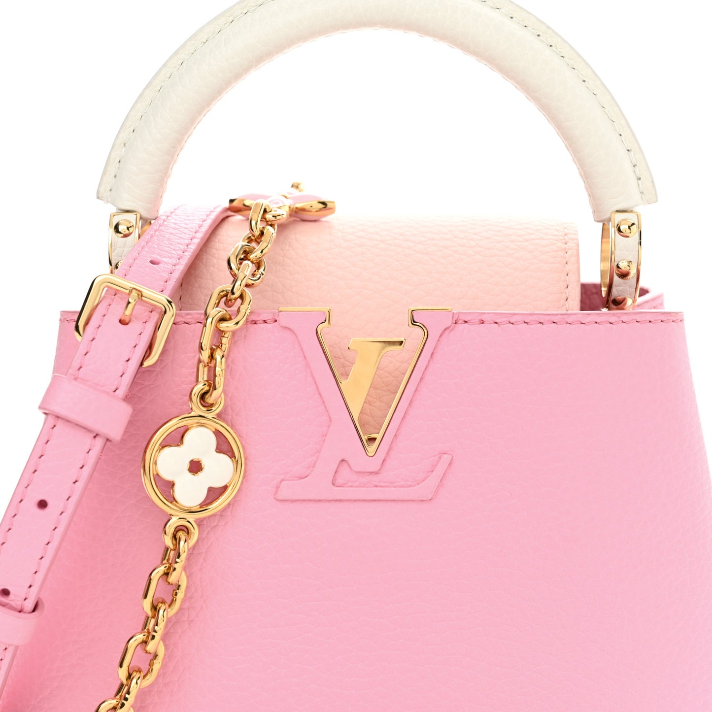 Taurillon Flower Chain Capucines Mini Candy Pink