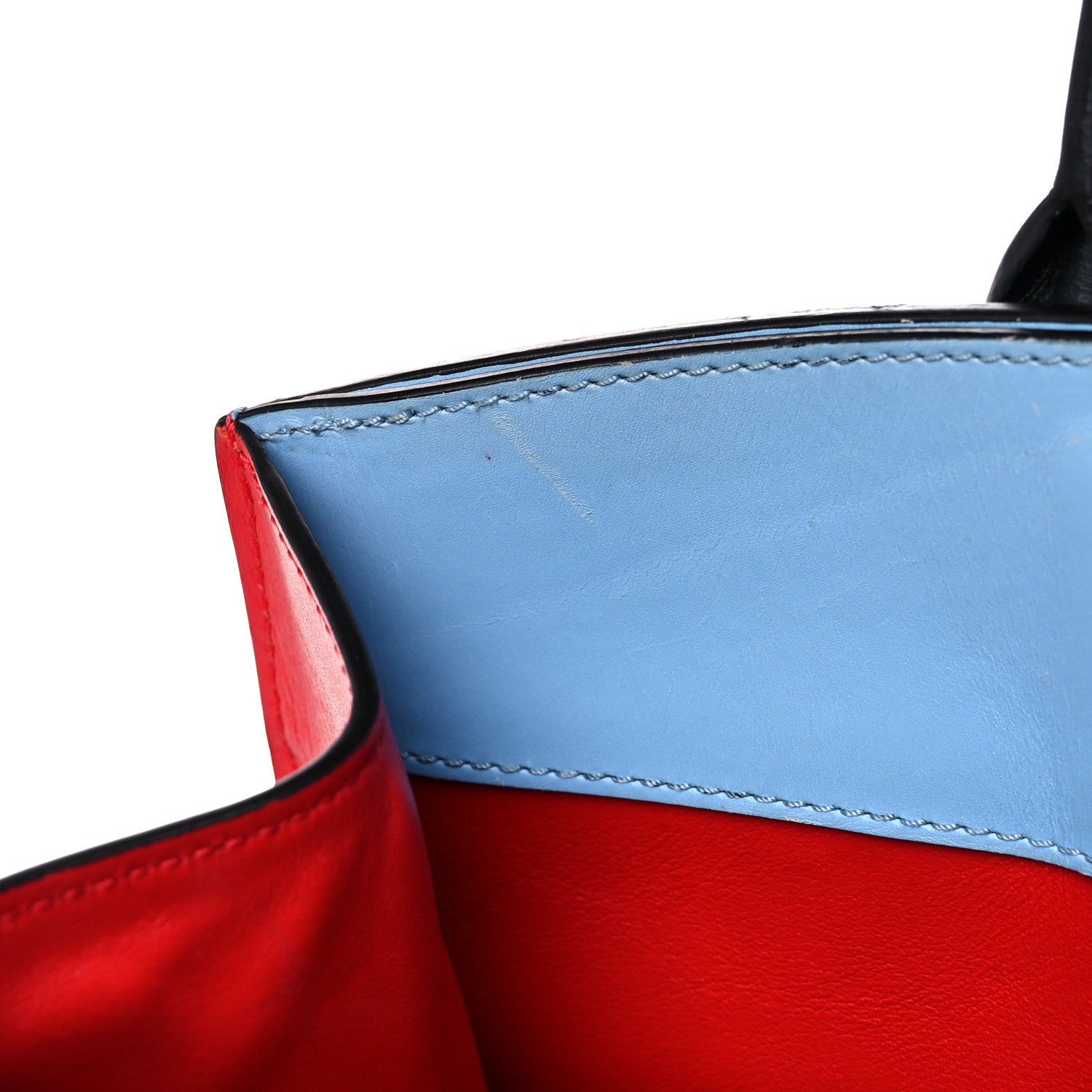 Louis Vuitton Calfskin City Steamer MM Rouge Blue 14 of 22