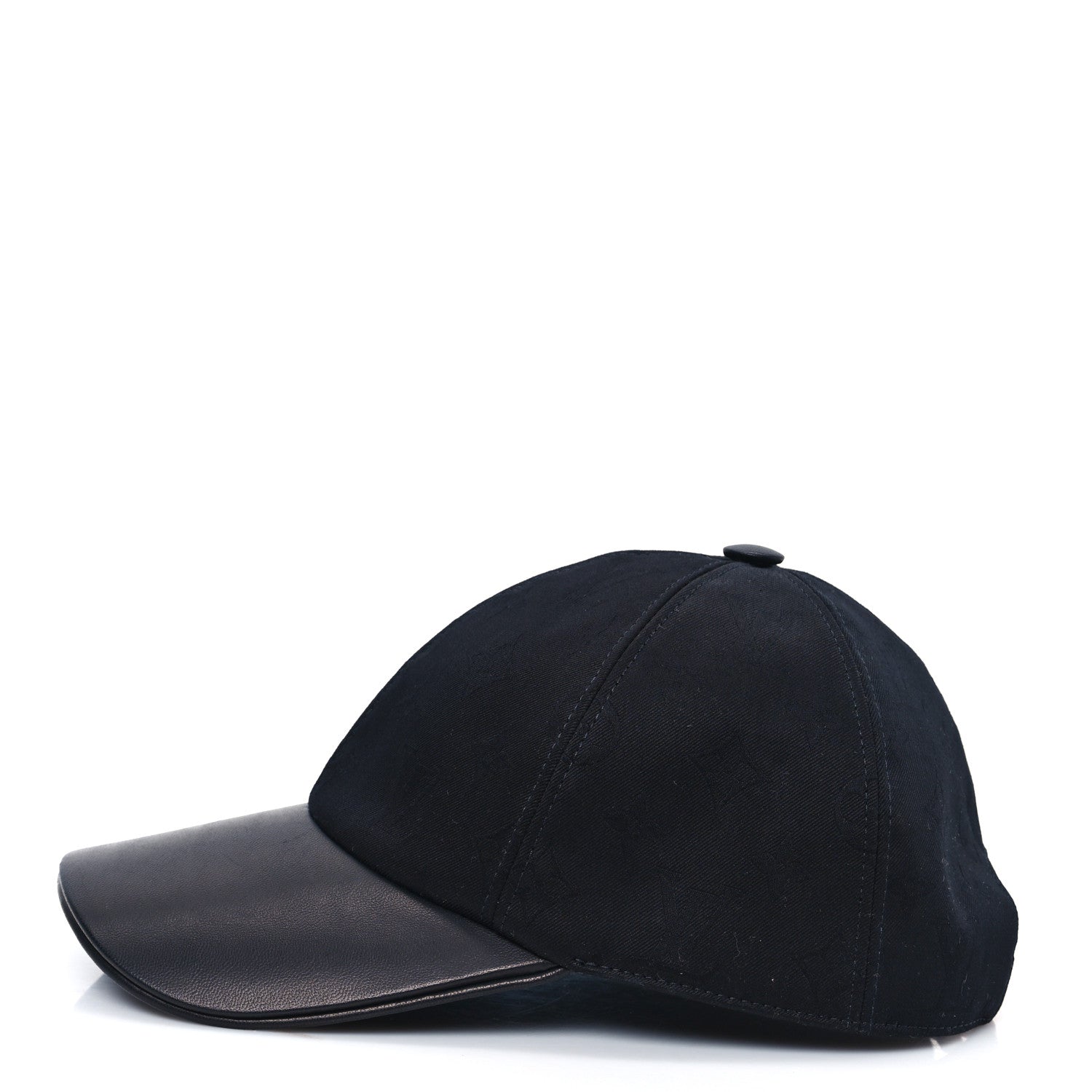 Louis Vuitton Calfskin Cotton Jacquard Monogram LV First Cap M Black 4 of 8