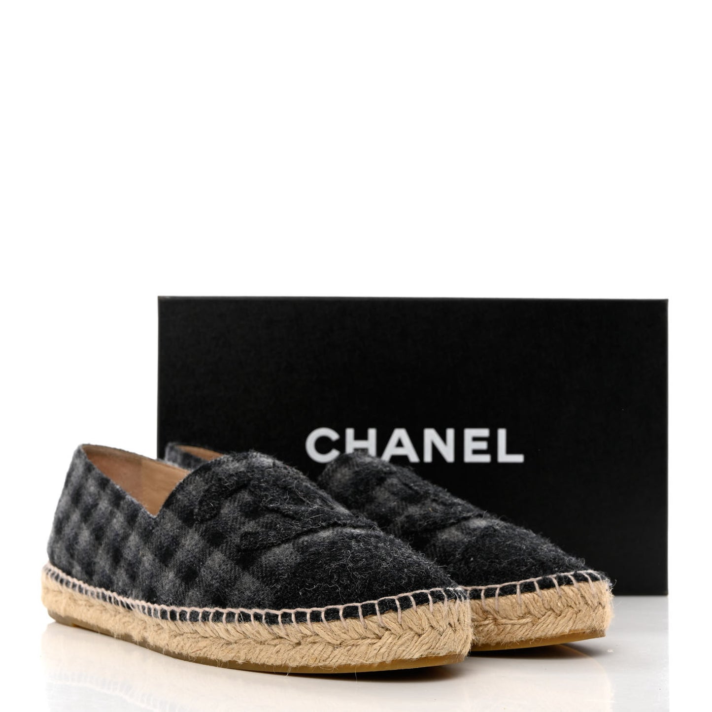 Flannel CC Espadrilles 41 Black Grey