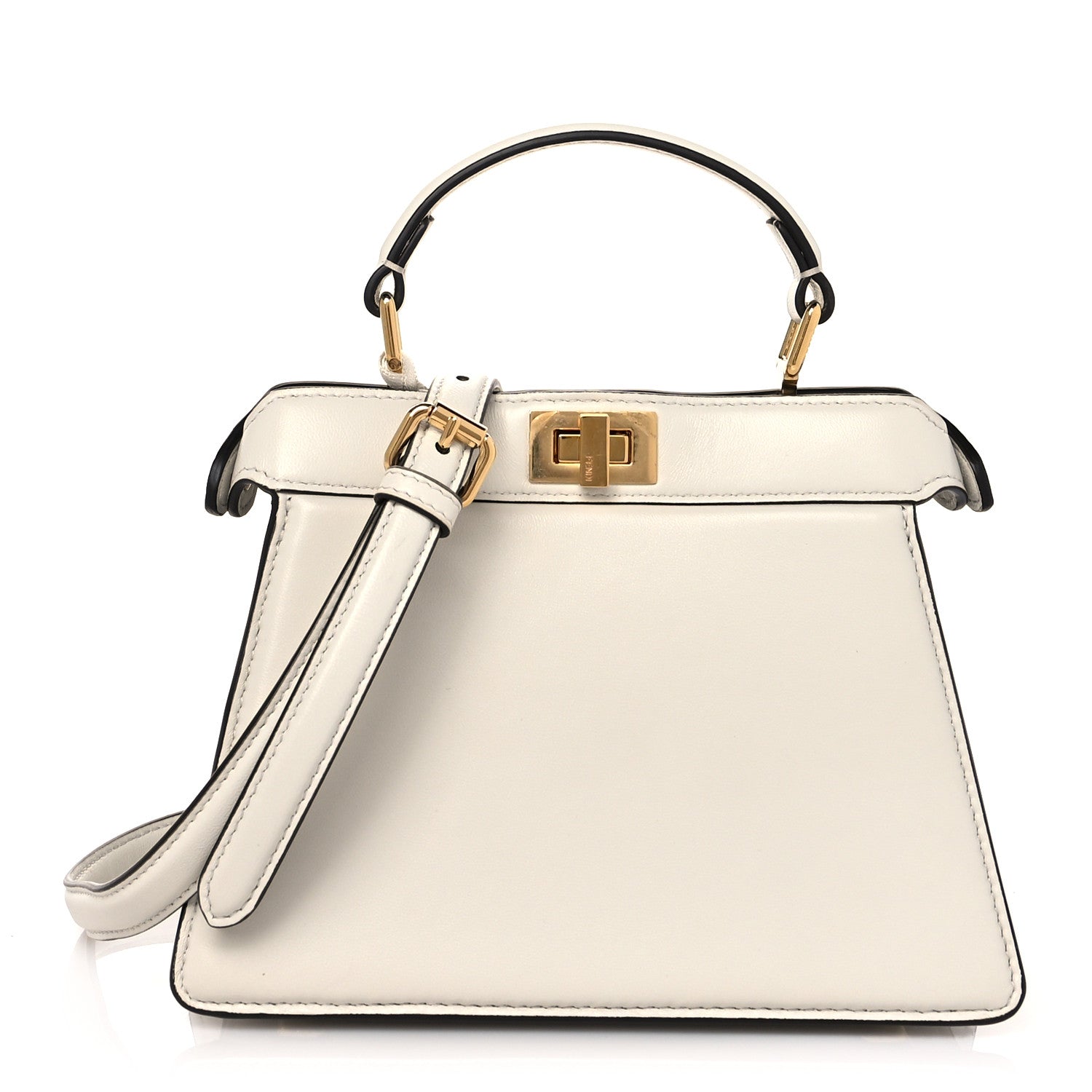 Fendi Shiny Nappa Pink Petite Peekaboo I see You Satchel Bag main image 0