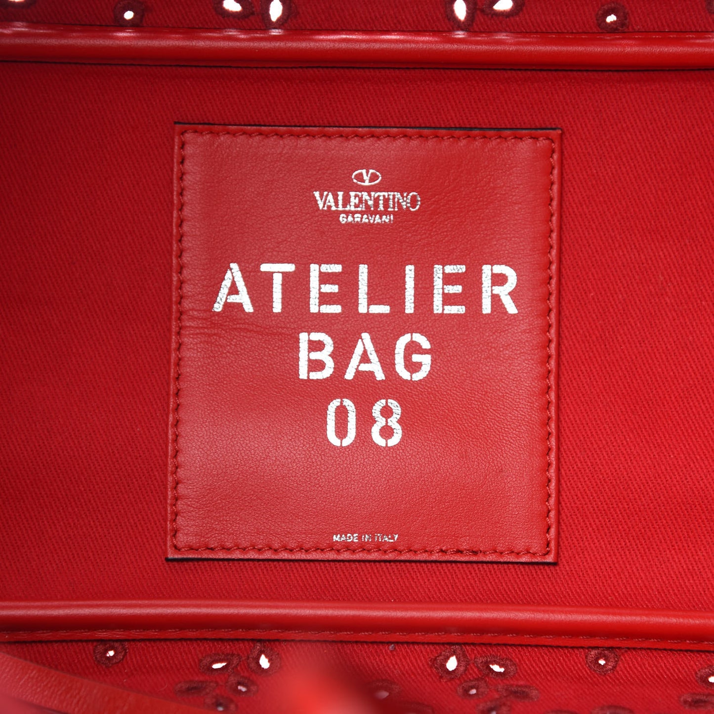 Canvas Atelier 08 San Gallo Edition Large Tote Bag Red