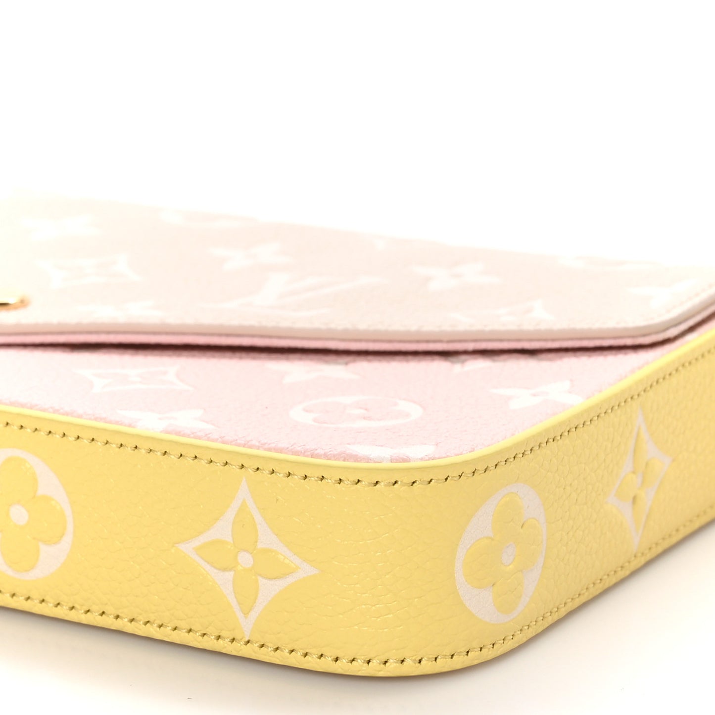 Empreinte Spring in the City Felicie Pochette Chain Wallet Pink Beige Yellow