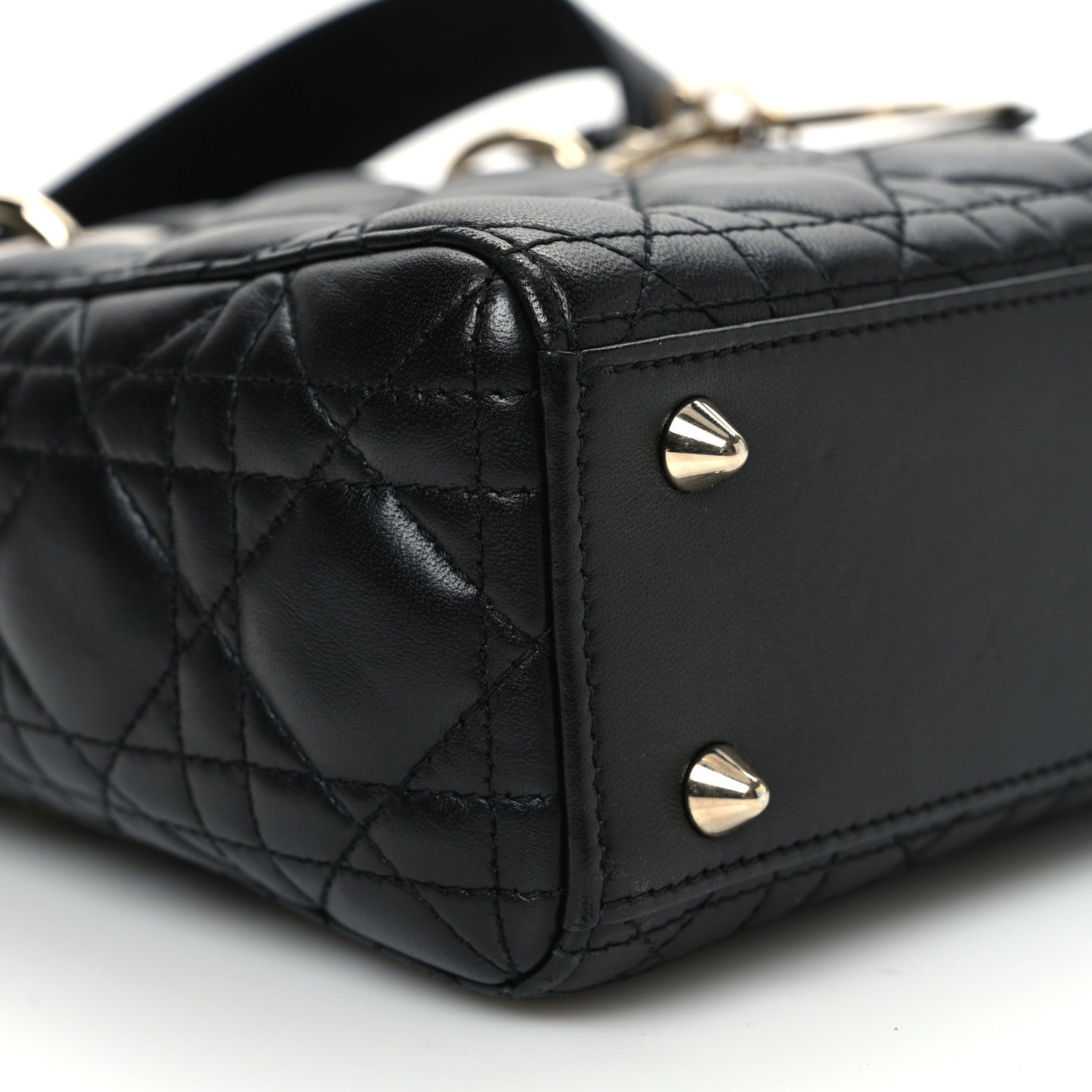 Christian Dior Lambskin Cannage Small My ABCDior Lady Dior Black 10 of 13