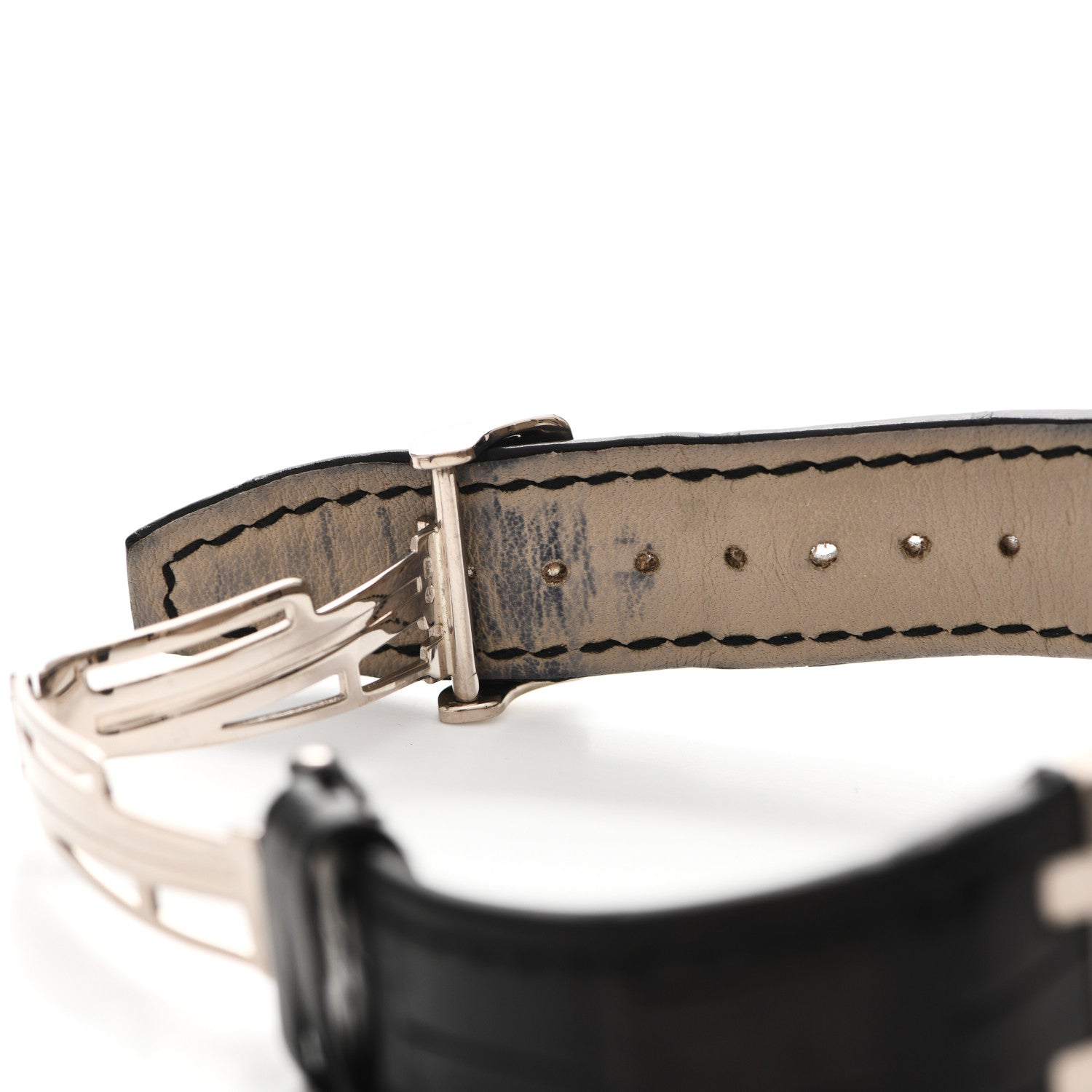 Audemars Piguet 18K White Gold Alligator 39mm Royal Oak Automatic Watch 26022BC.OO.D002CR.01 5 of 7