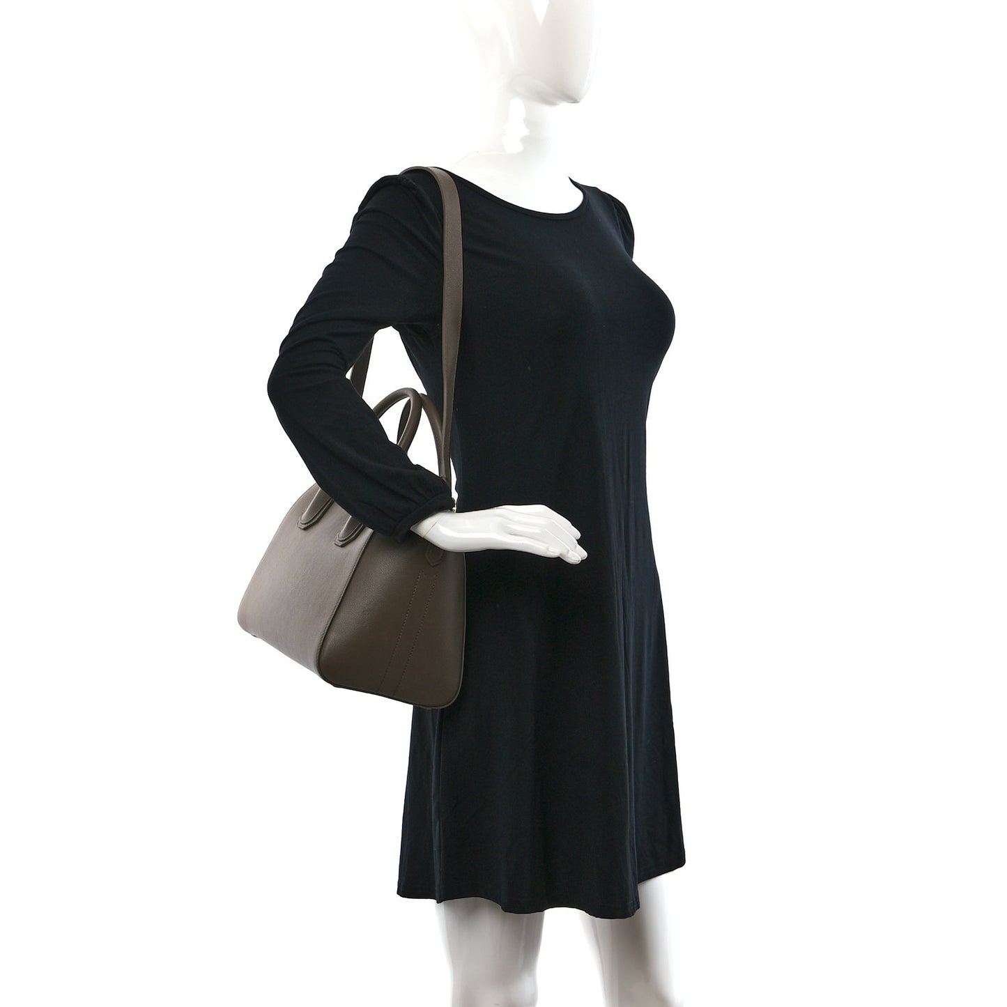 Grained Calfskin Small Antigona Taupe