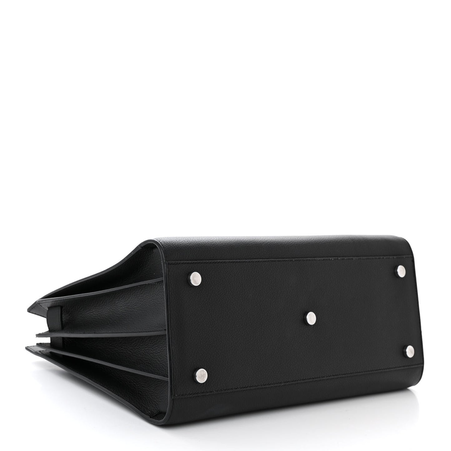 Grained Calfskin Small Sac De Jour Black