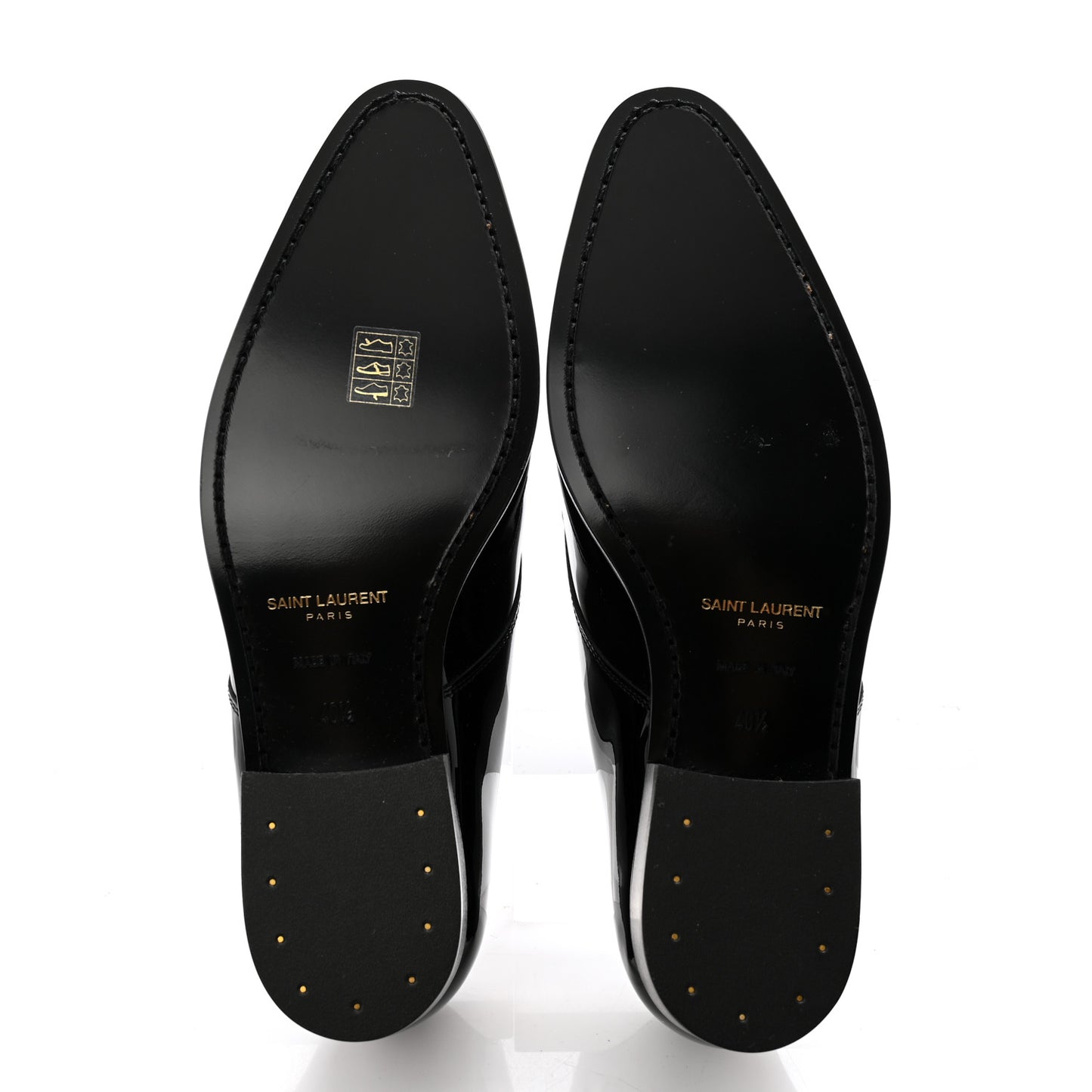 Patent Lace Up Wyatt 25 Derby Shoes 40.5 Black