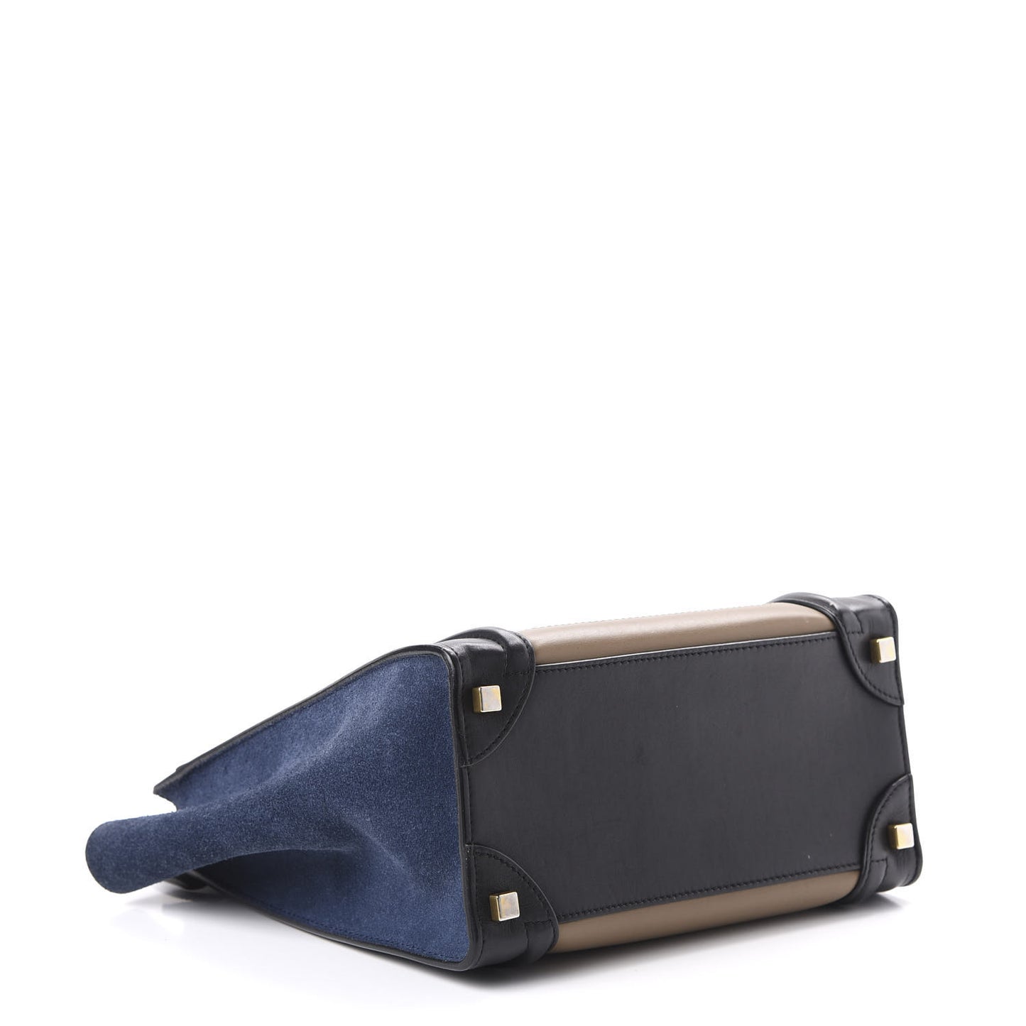 Smooth Calfskin Micro Tri-Color Luggage Dune