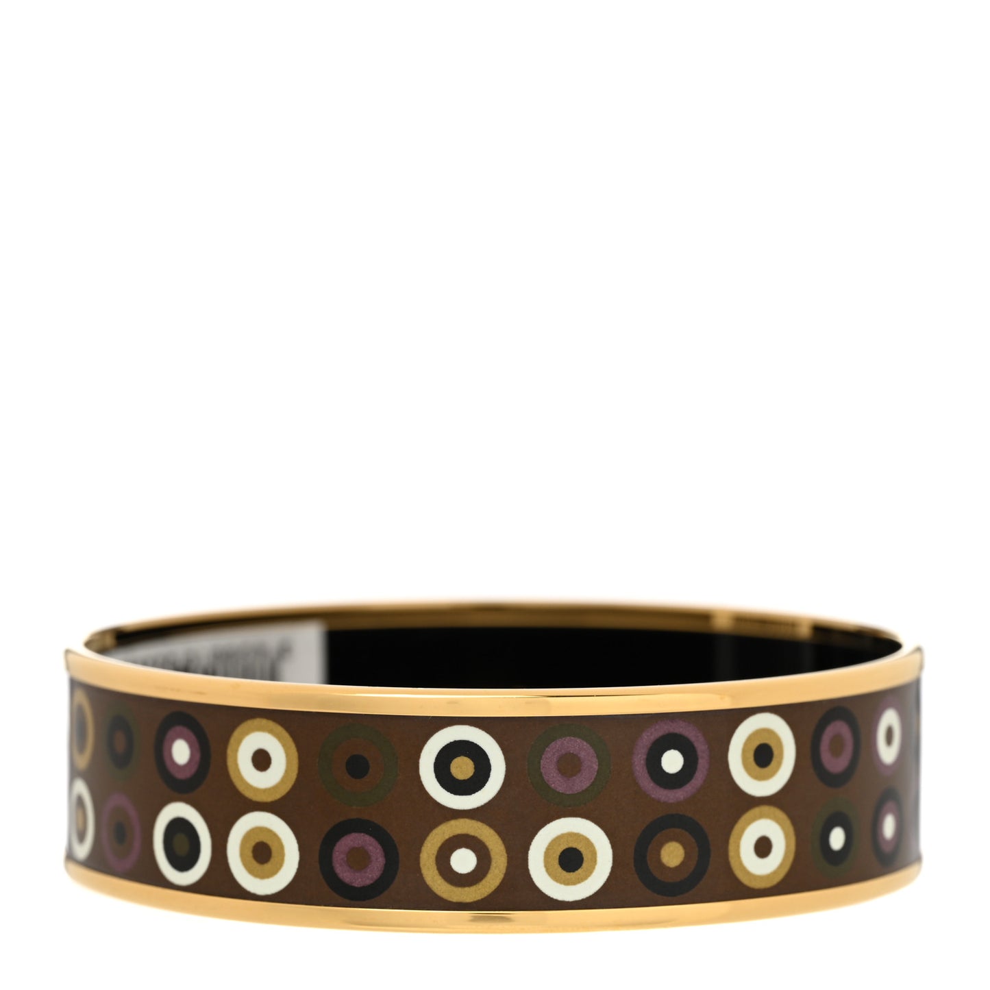 Enamel Printed Wide Dancing Circles Bracelet