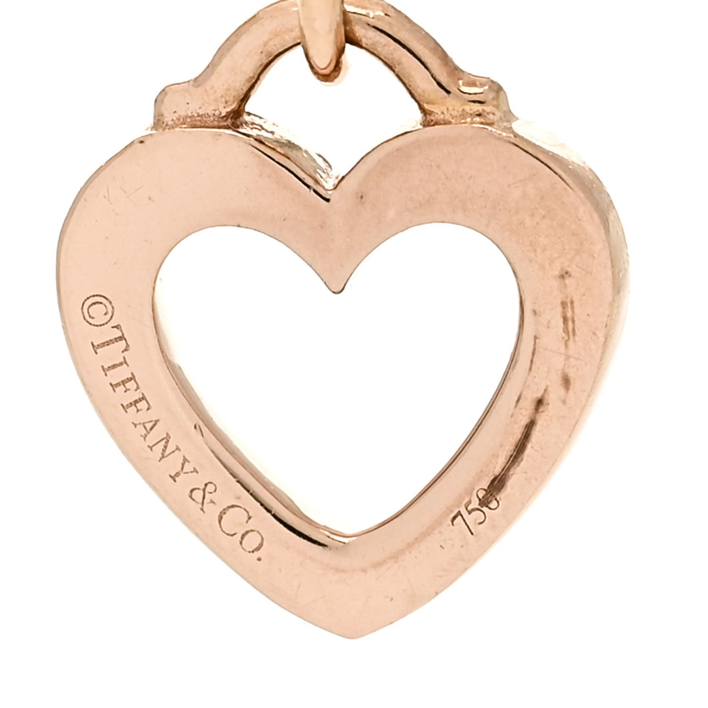 18K Rose Gold Diamond Sentimental Heart Pendant