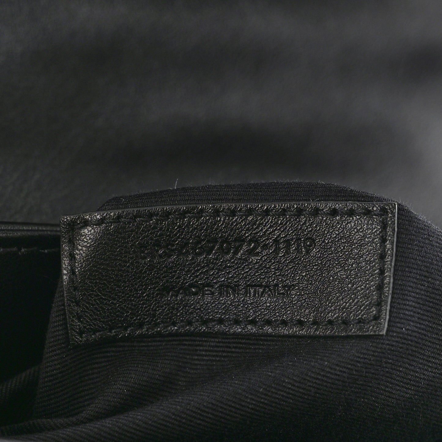 Calfskin Y Quilted Monogram Toy Loulou Crossbody Bag Black