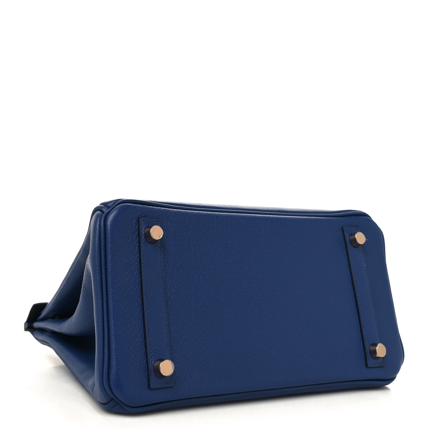 Taurillon Novillo Matte Alligator Birkin Touch 25 Bleu Saphir Marine